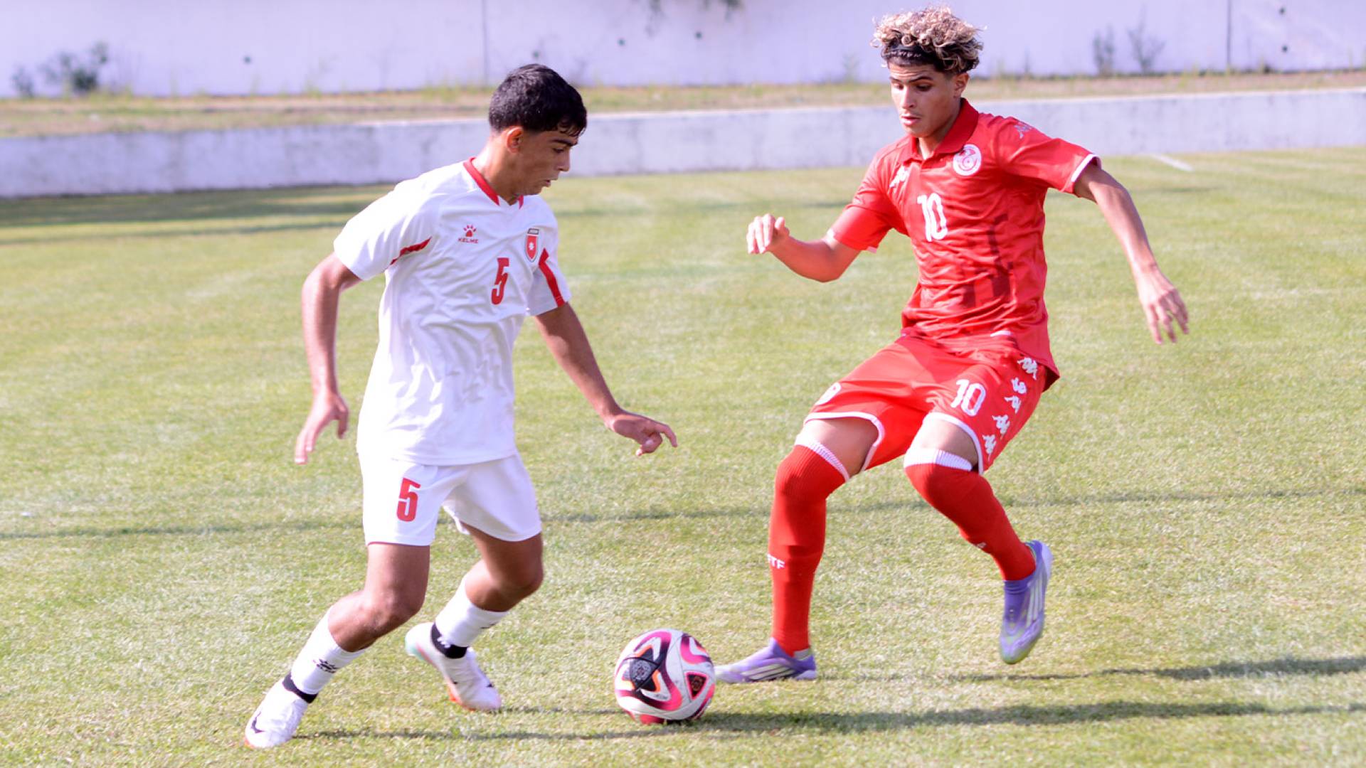 من مباراة الأردن وتونس