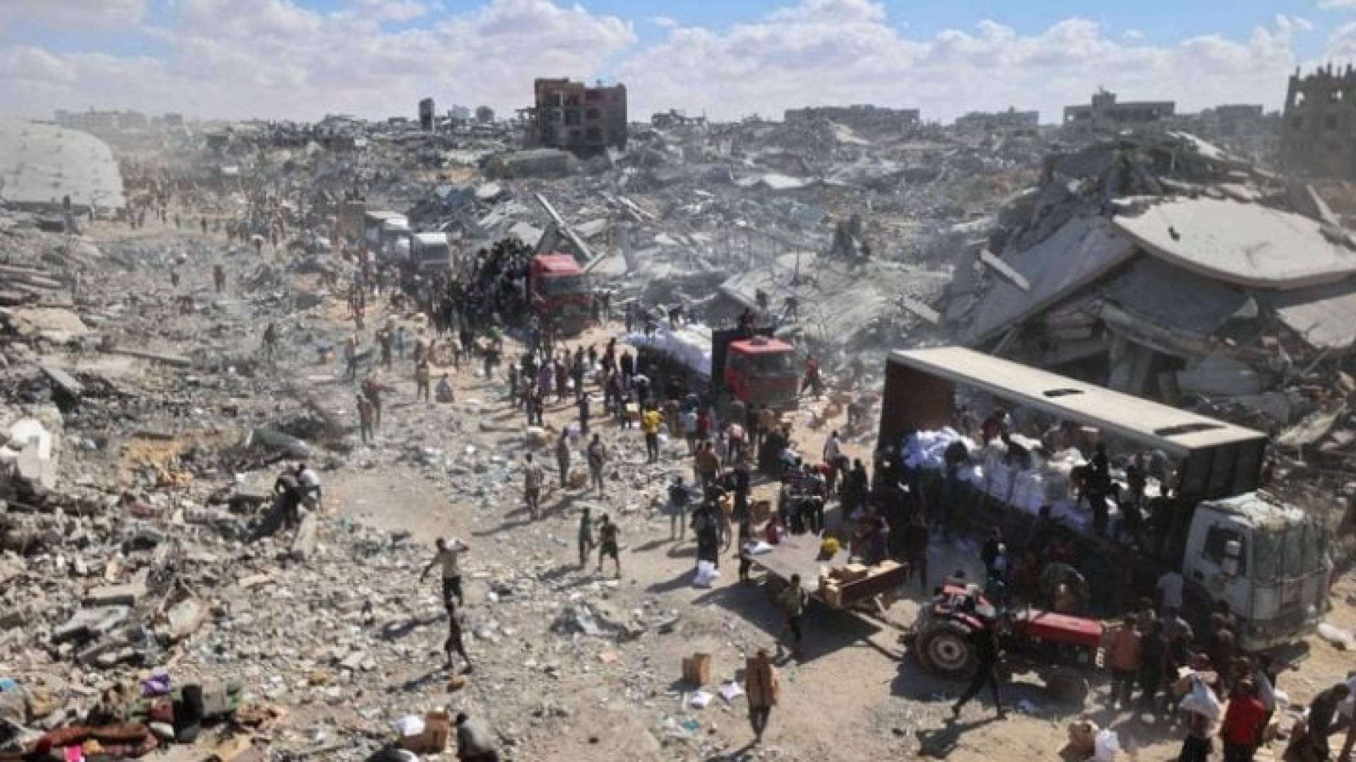 قطاع غزة المدمر