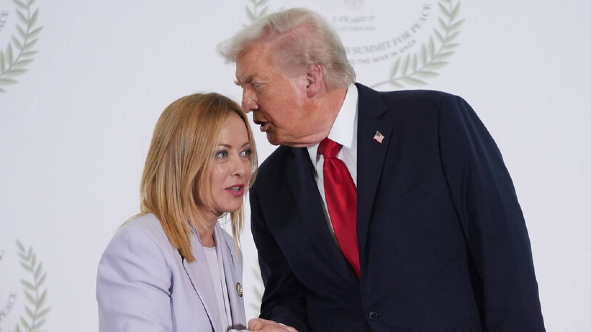 ترمب و ميلوني في قمة شرم الشيخ