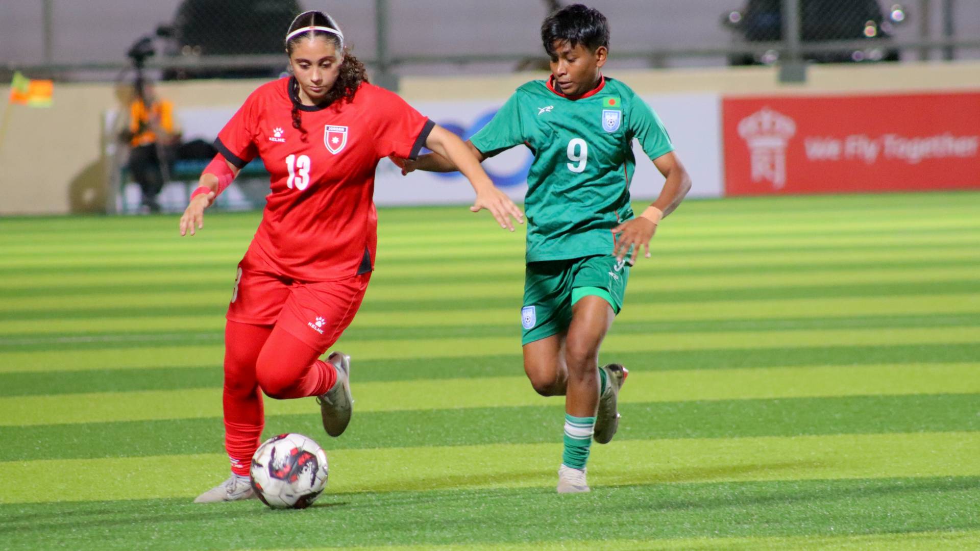 من مباراة الأردن وبنغلادش