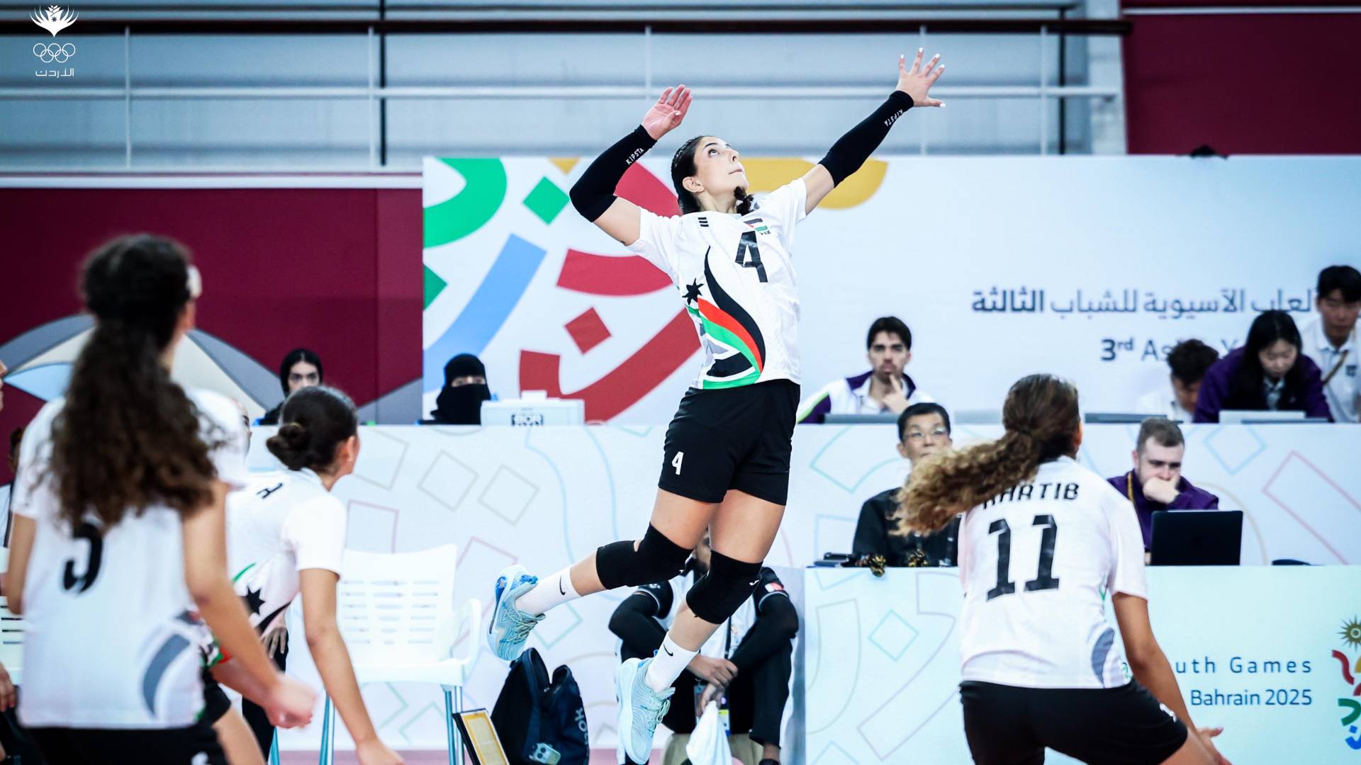 إحدى لاعبات المنتخب الوطني من المباراة