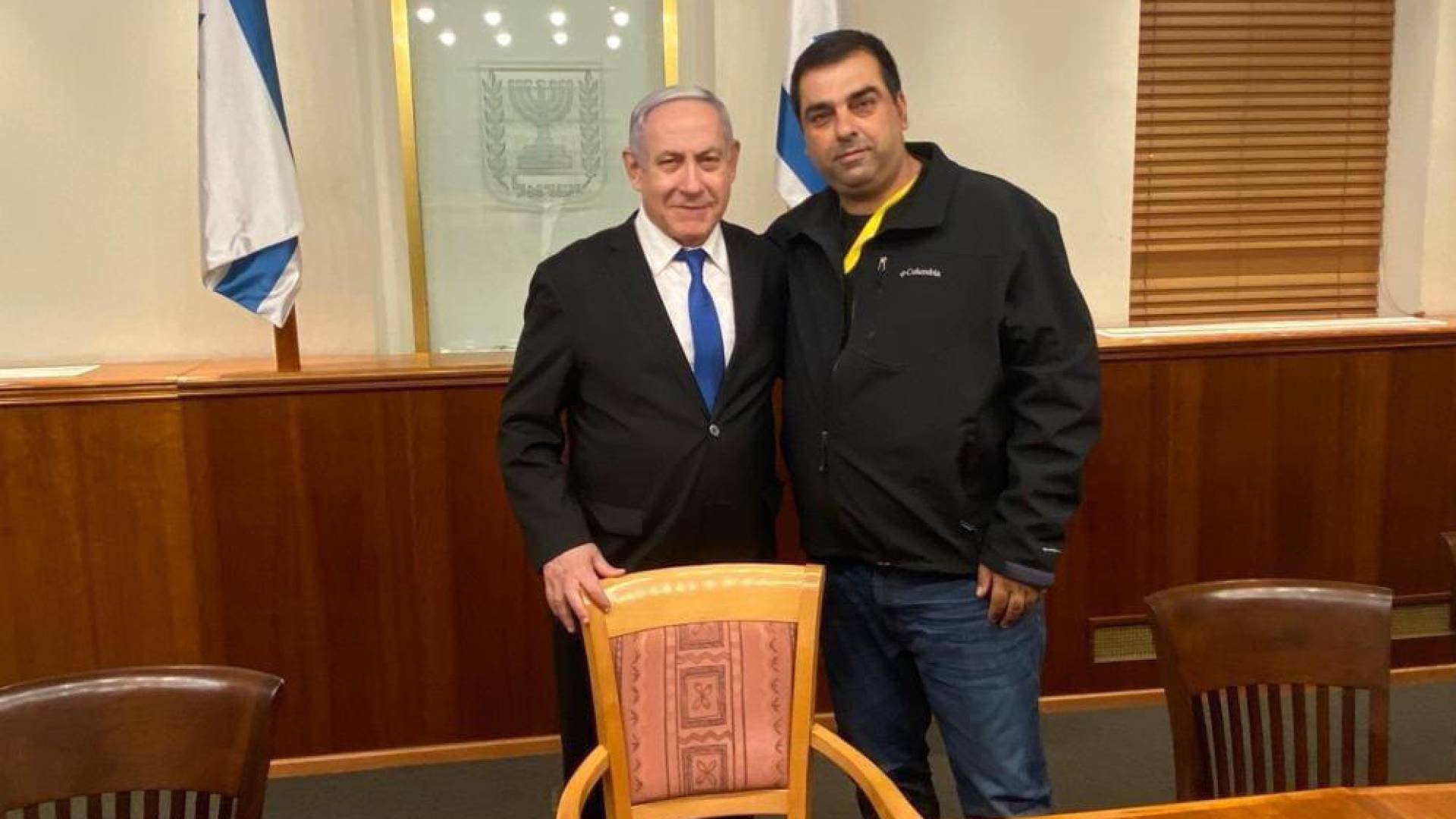 عضو الكنيست للاحتلال الإسرائيلي، عفيف عبد ورئيس حكومة الاحتلال بنيامين نتنياهو