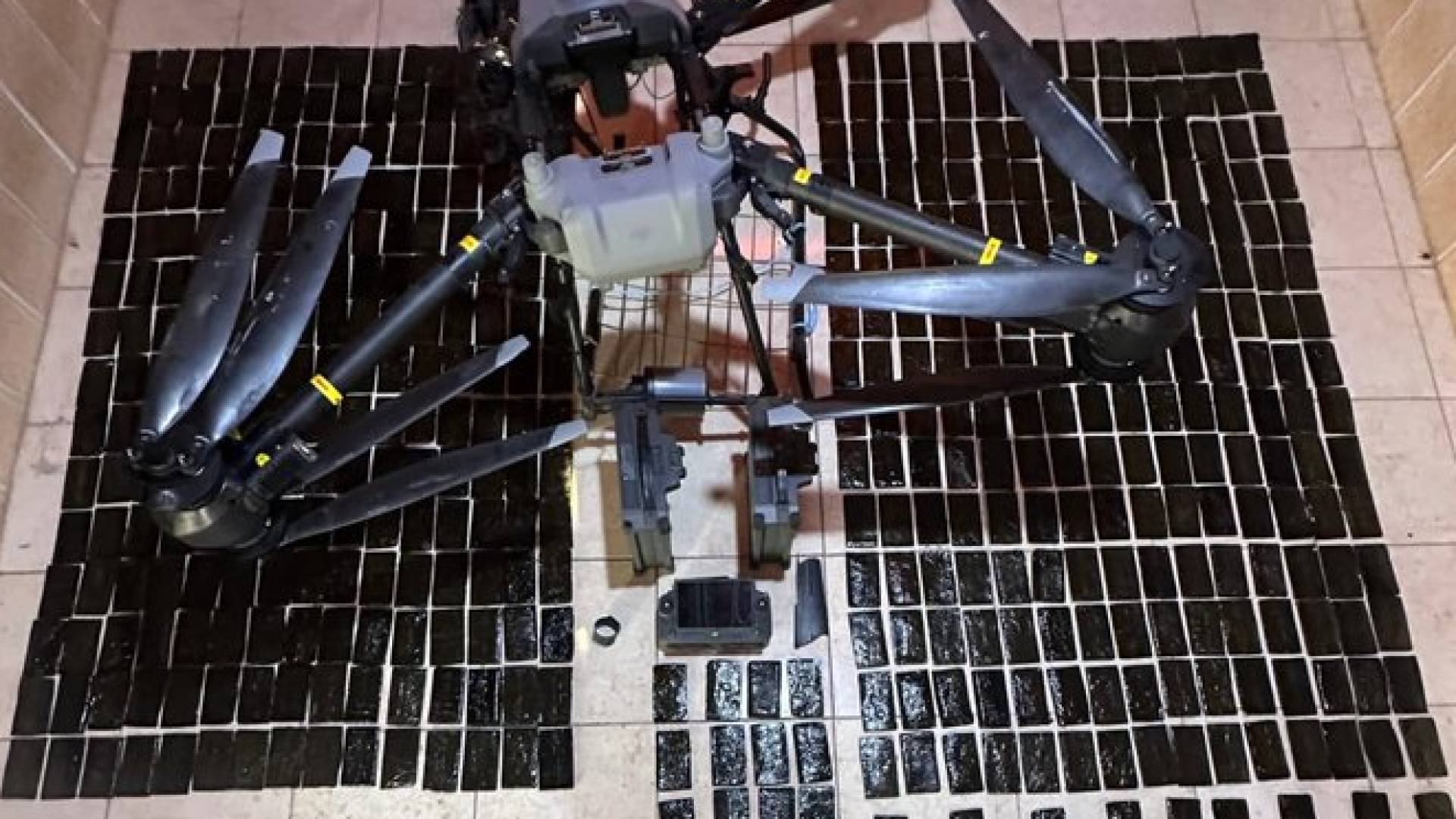 كمية من المواد المخدرة التي تم ضبطها