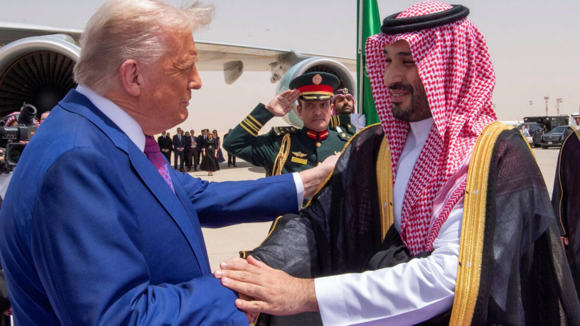 ولي العهد السعودي محمد بن سلمان والرئيس الامريكي ترمب