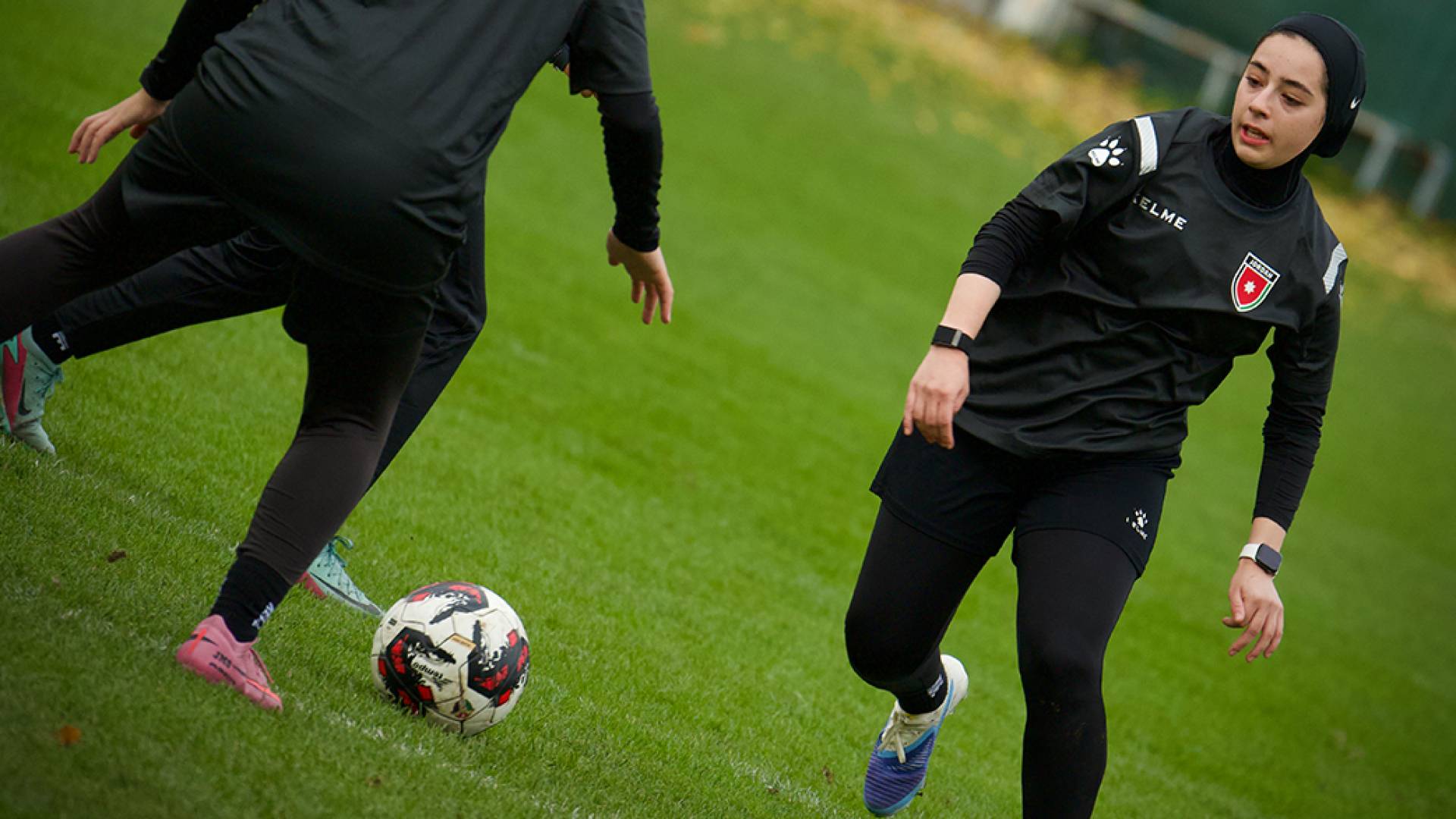 لاعبة المنتخب الوطني لمار الشلبي من التدريبات