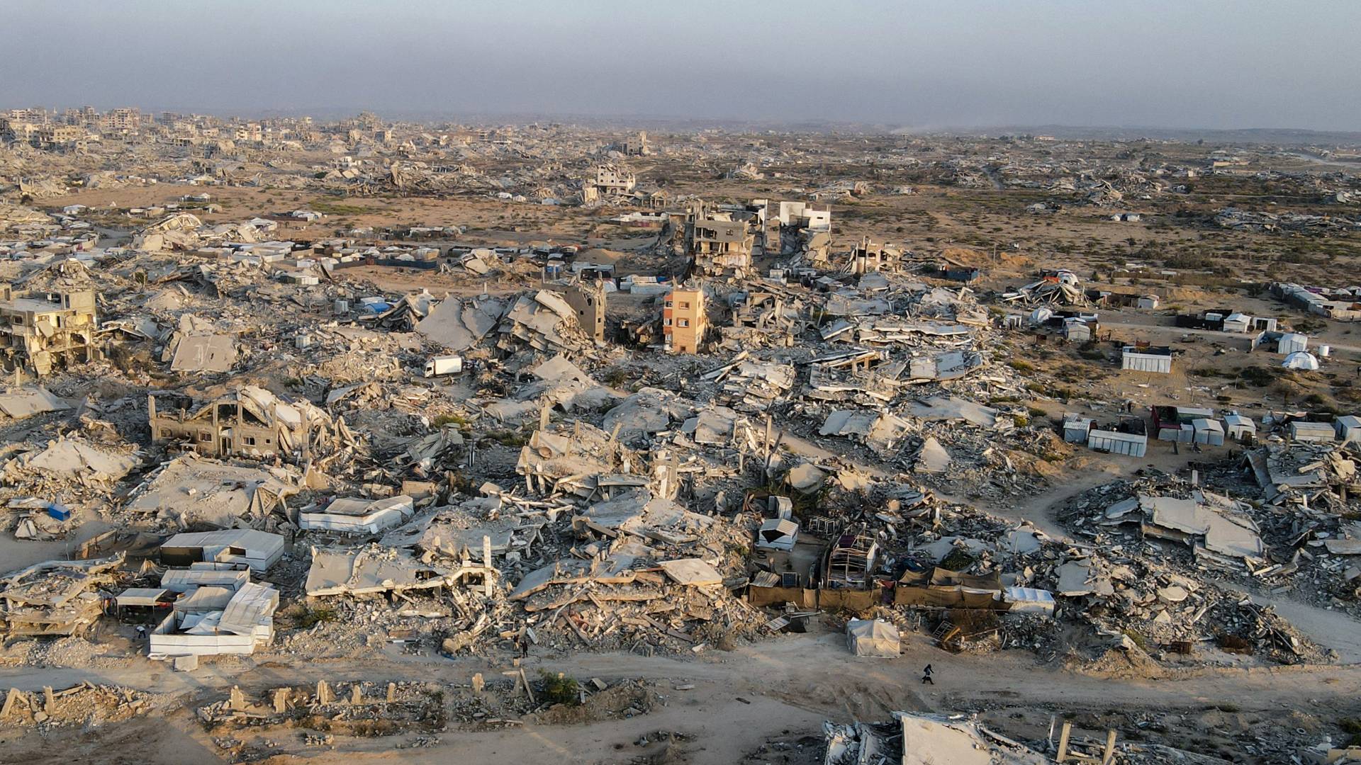 قطاع غزة المدمر