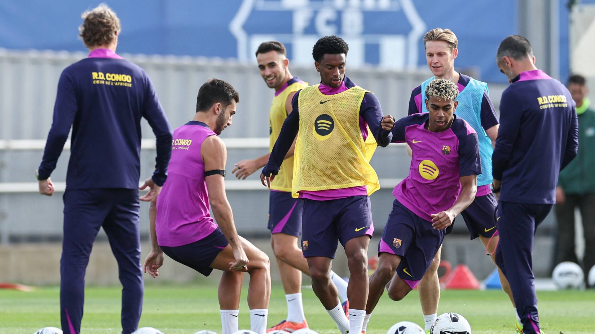 من تدريبات برشلونة