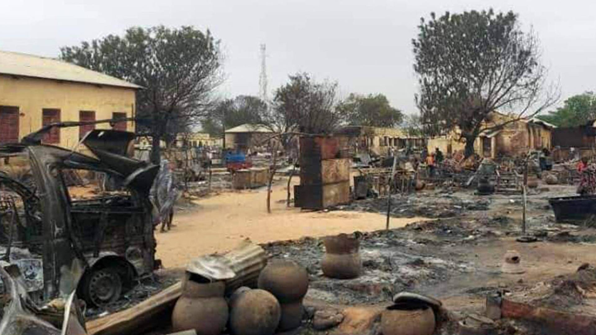 جانب من الدمار في الفاشر .. ارشيفية