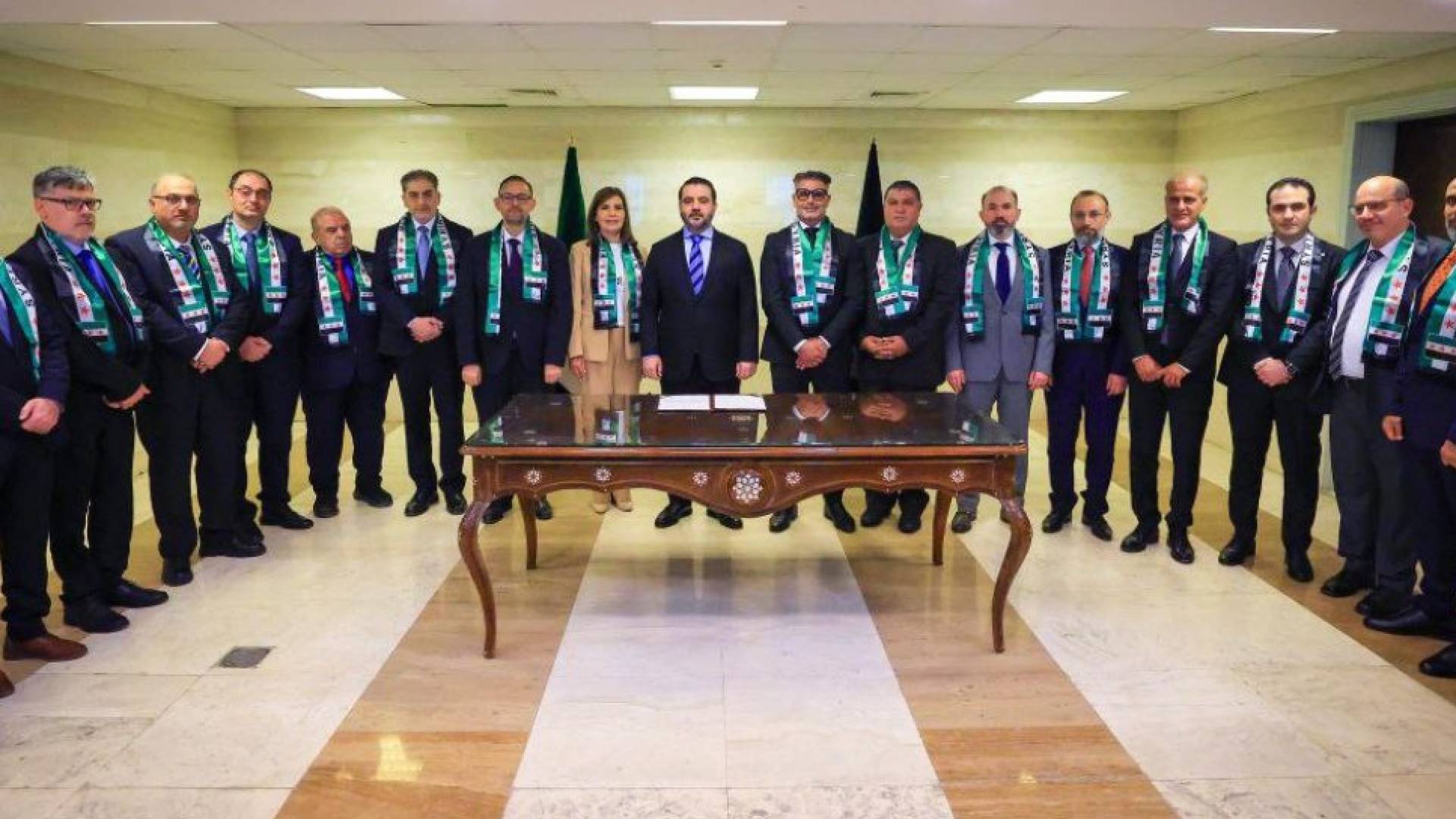 الشيباني في لقاء مع الدبلوماسيين