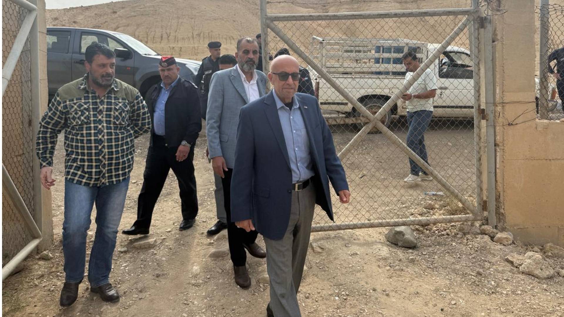جانب من جولة وزير المياه في الكرك والطفيلة
