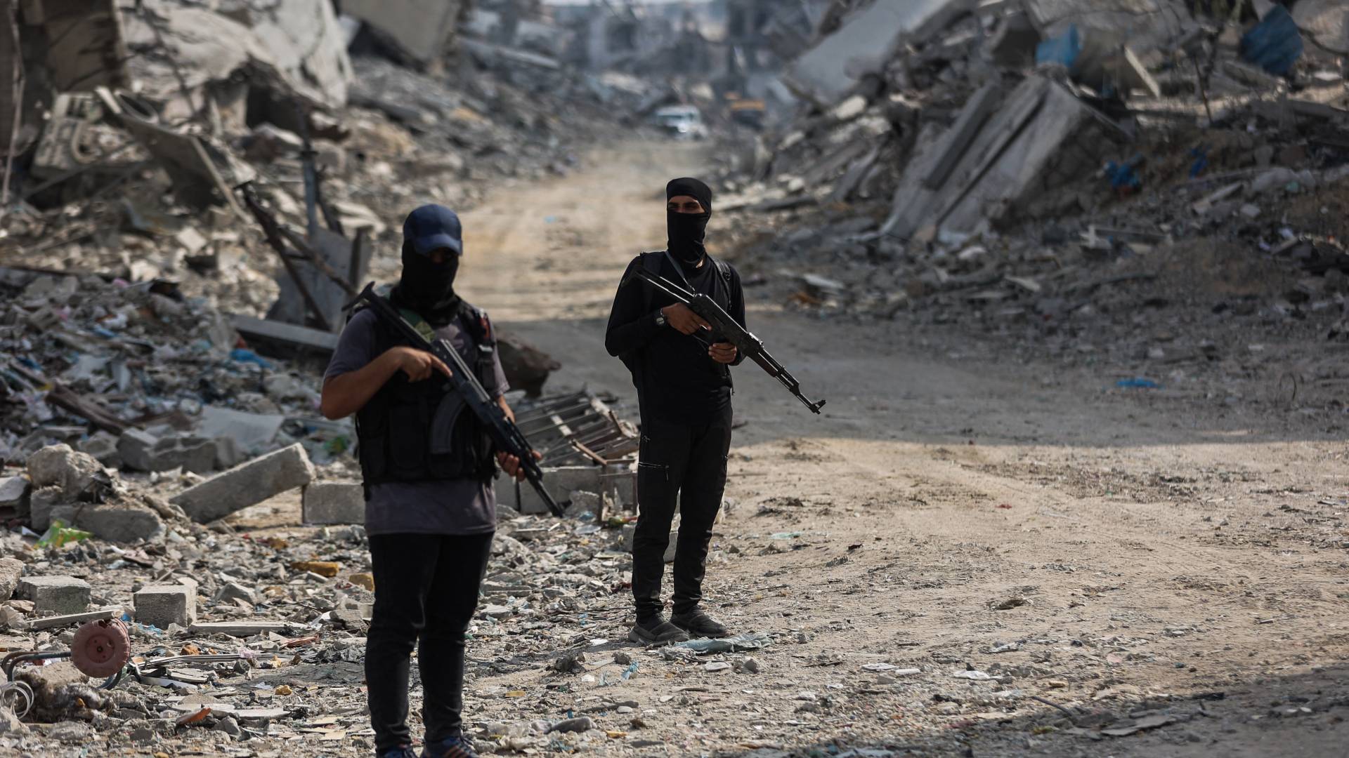 عناصر المقاومة الفلسطينية في قطاع غزة