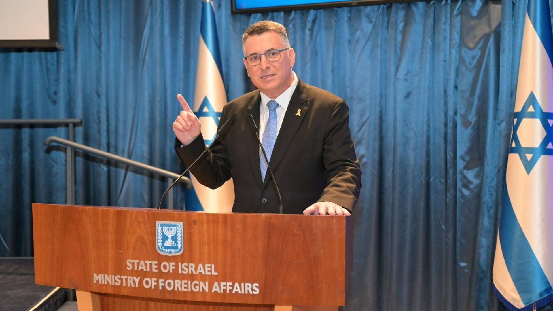 وزير  خارجية الاحتلال الاسرائيلي جدعون ساعر