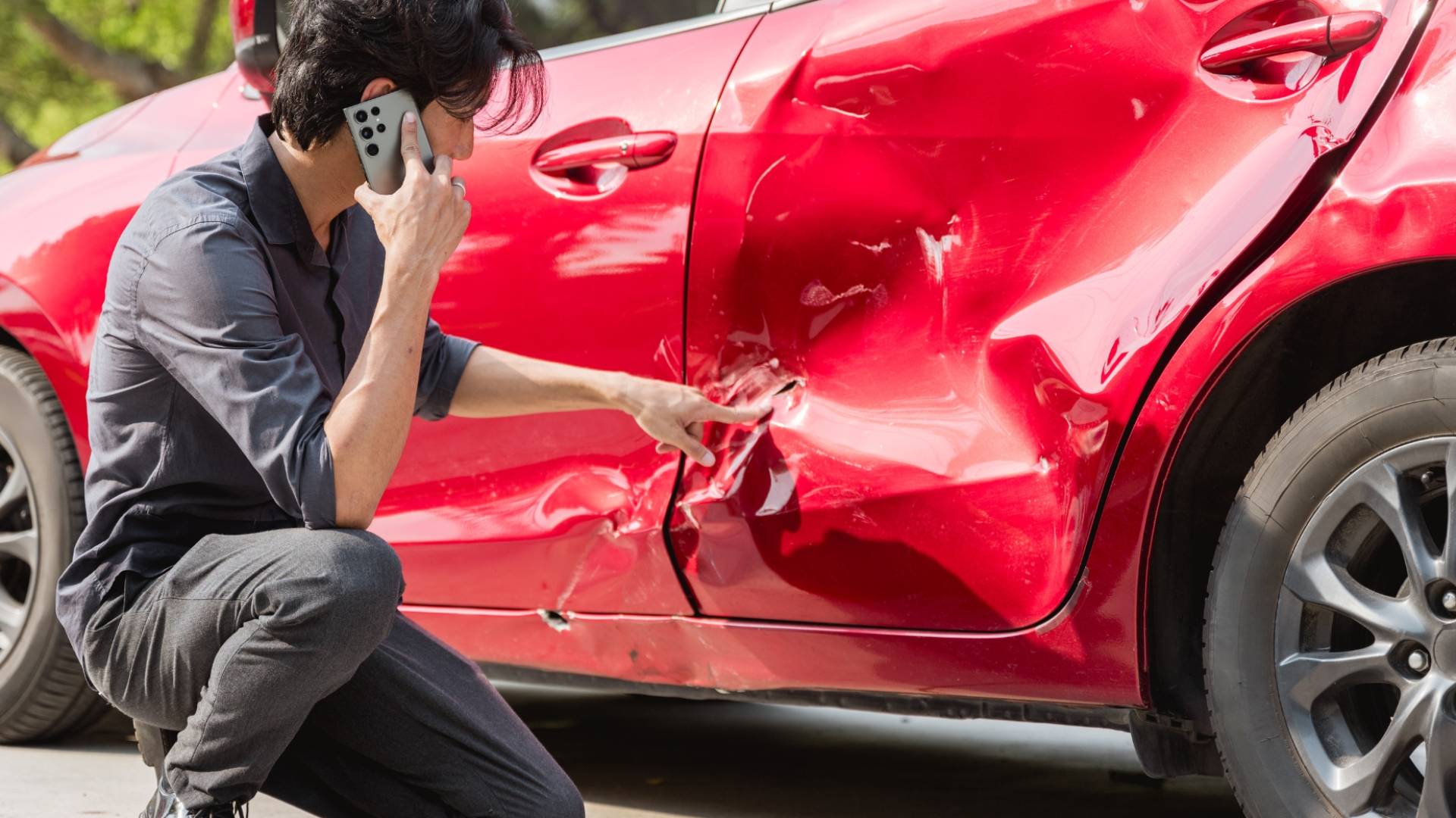 حادث سيارة "تعبيرية"