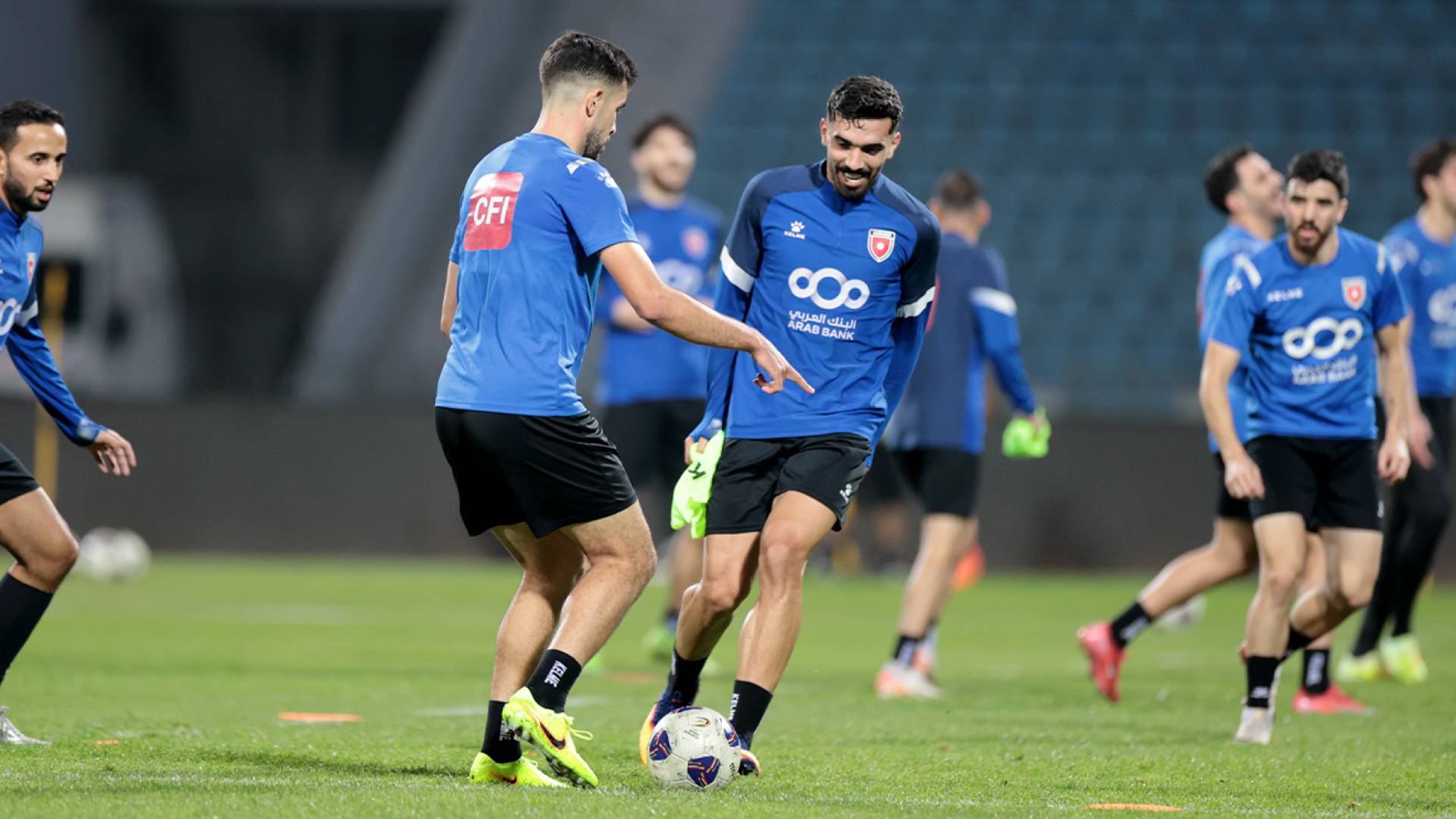 من تدريبات منتخب النشامى