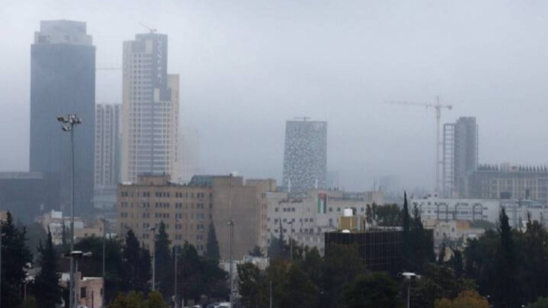 طقس ماطر في العاصمة عمان "أرشيفية"