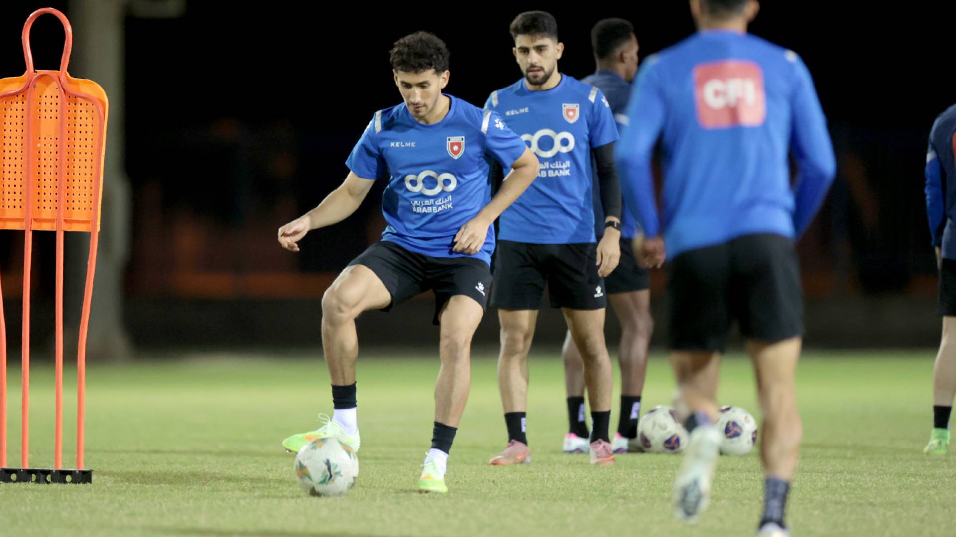 من التدريب الأخير للمنتخب الأردني في تونس