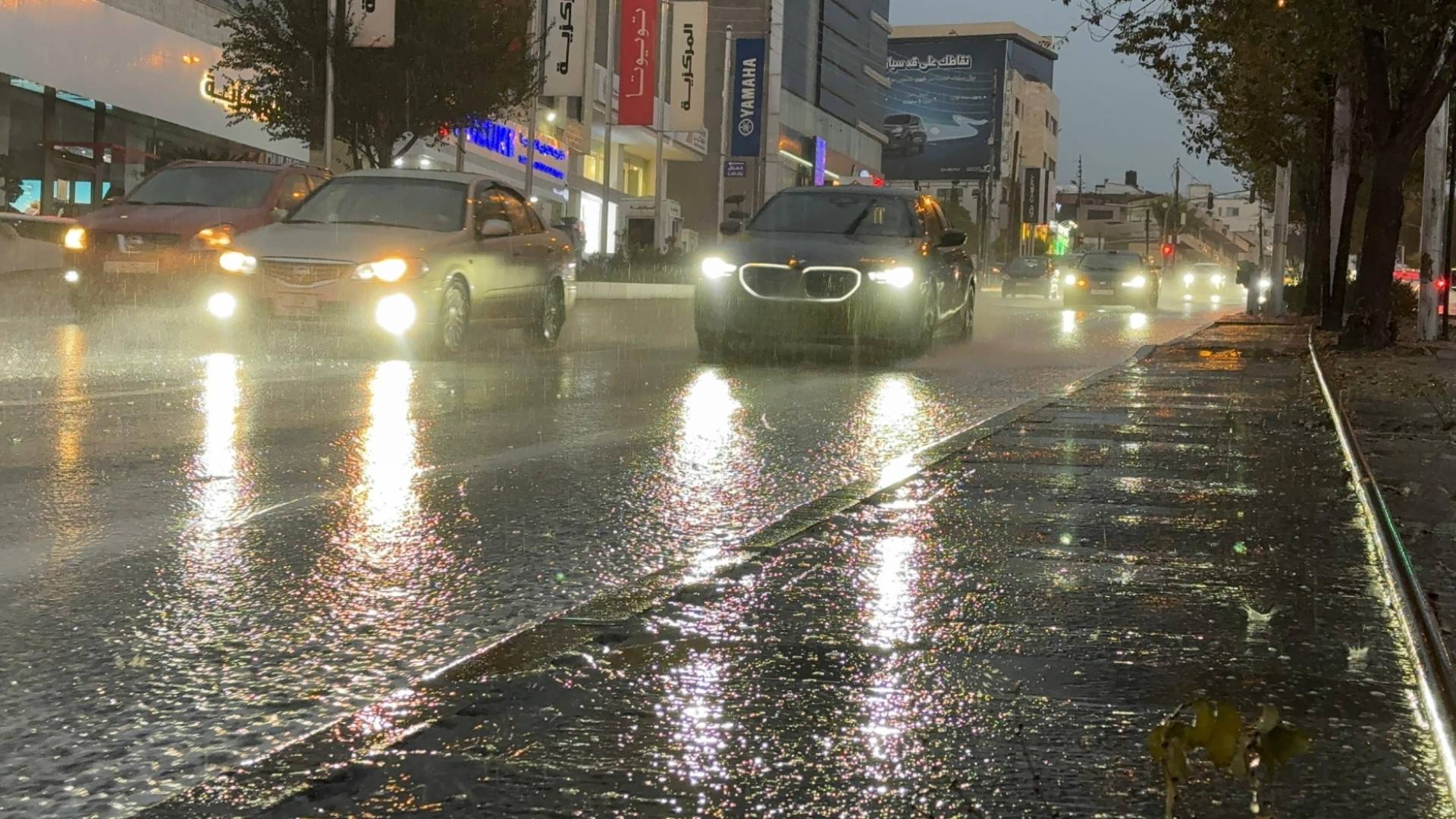 الشتاء في العاصمة عمان