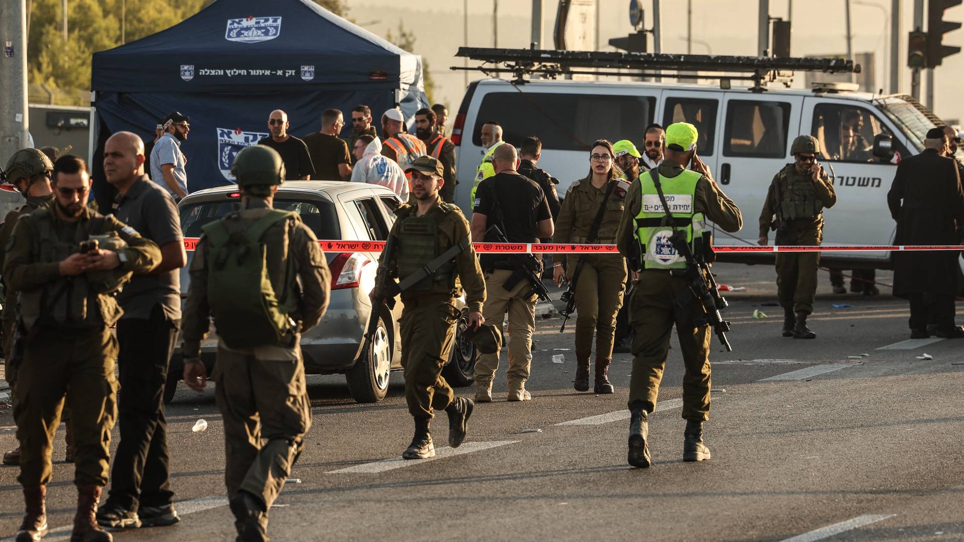 موقع تنفيذ عملية الدهس والطعن جنوب الضفة الغربية