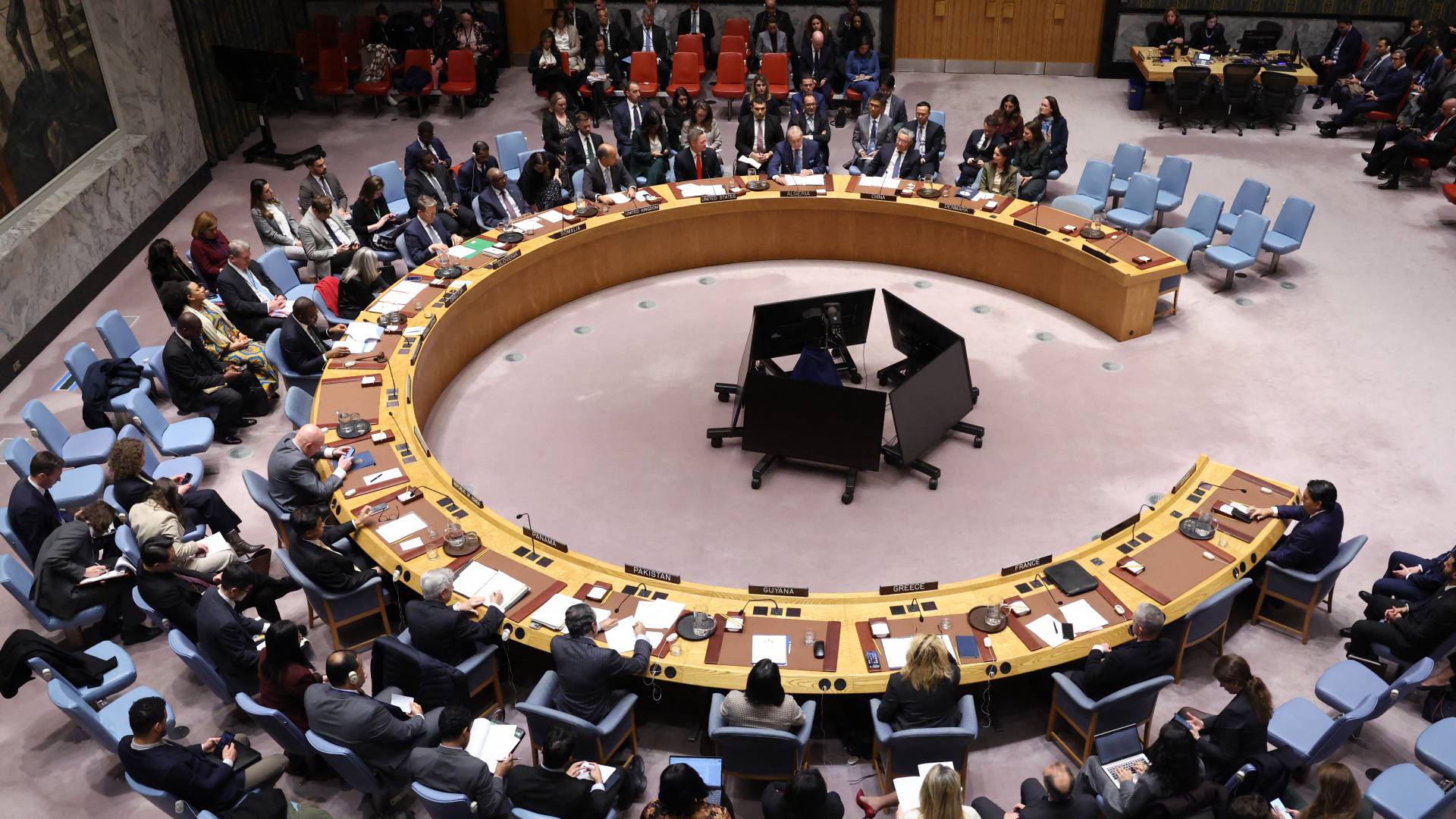 اجتماع مجلس الأمن لبحث خطة ترمب في قطاع غزة