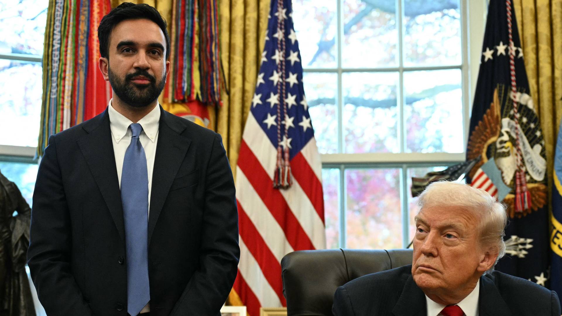 الرئيس الأمريكي دونالد ترمب وعمدة نيويورك زهران ممداني