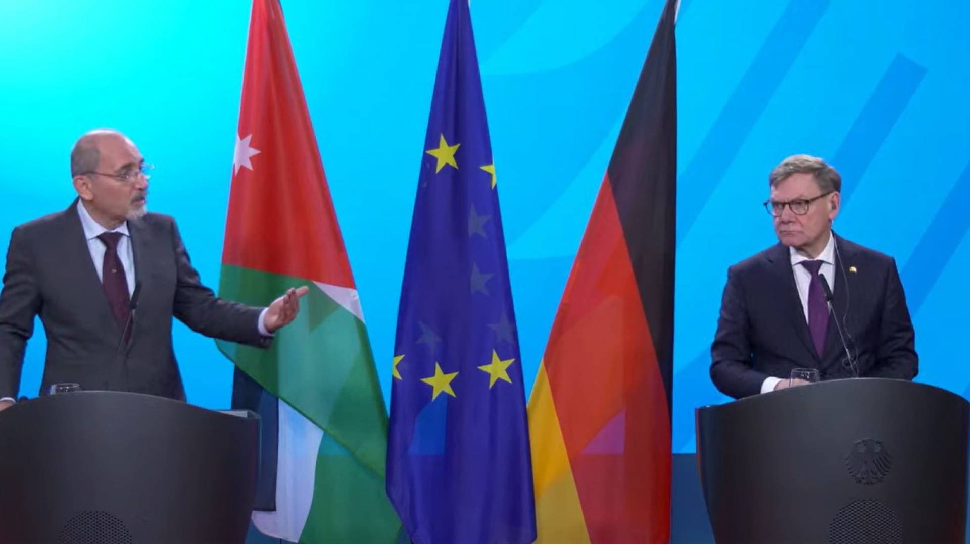 مؤتمر صحافي مشترك لوزير الخارجية أيمن الصفدي مع نظيره الألماني