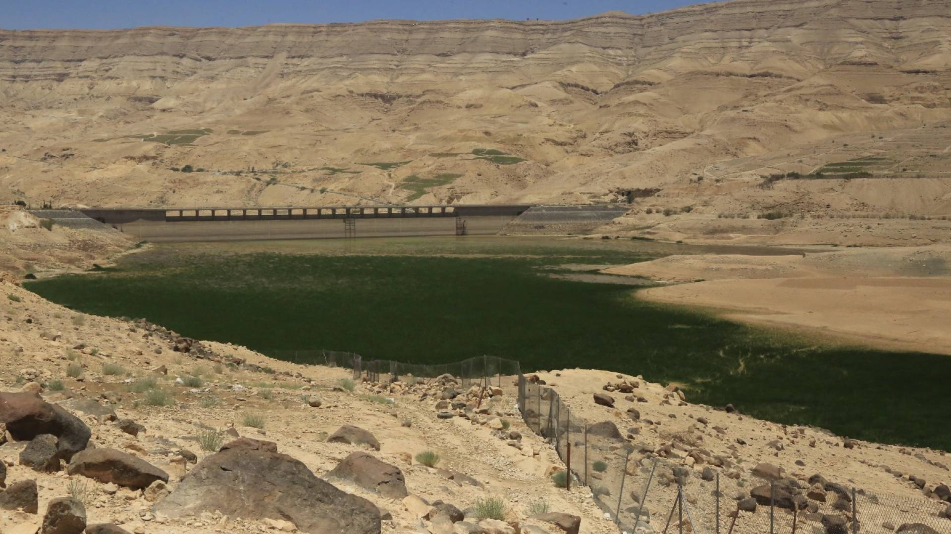 احدى السدود في الأردن