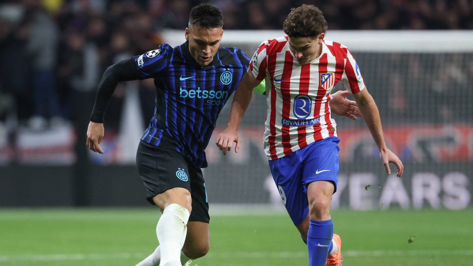 من مباراة إنتر ميلان وأتلتيكو مدريد