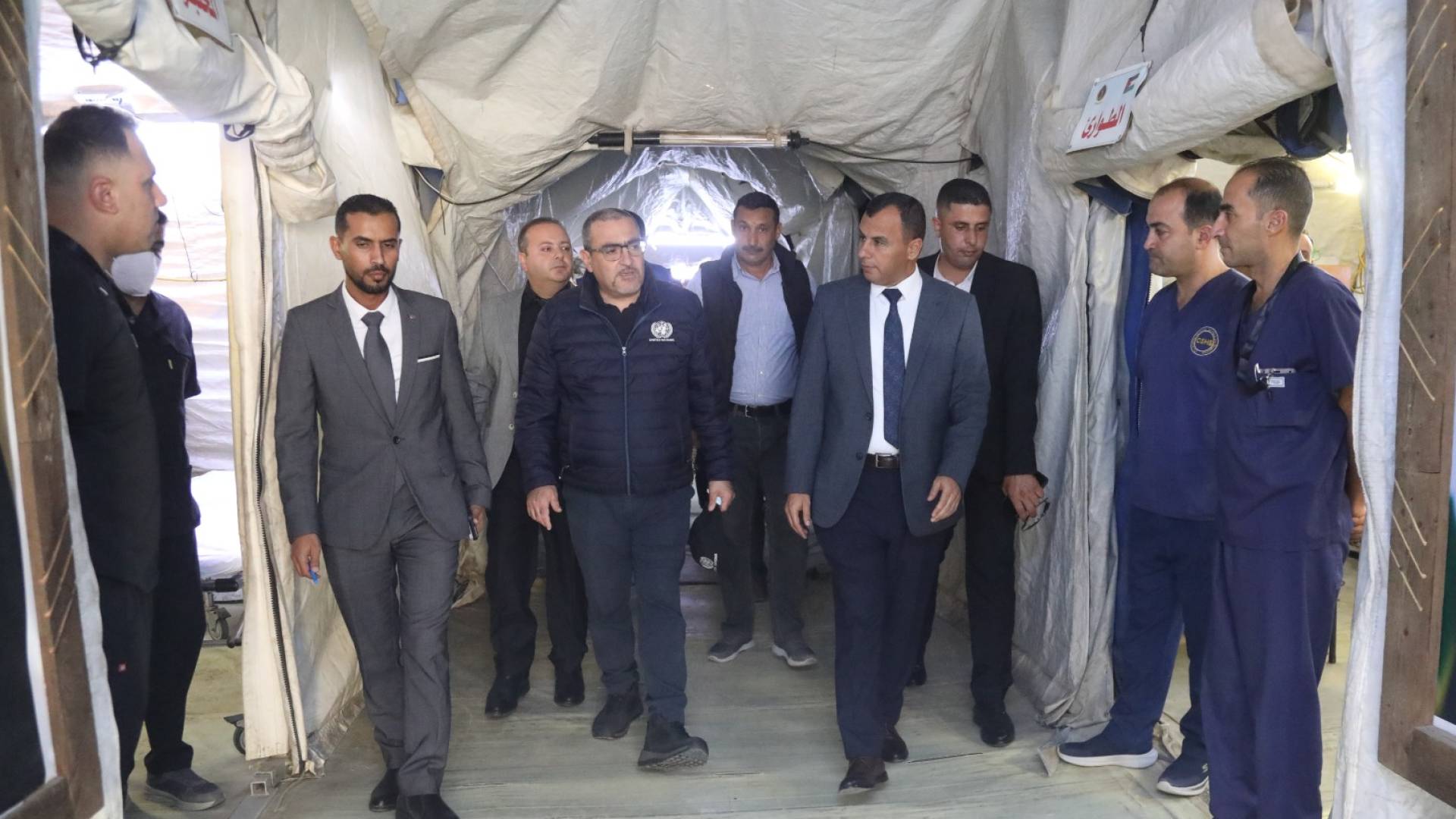 وفد من الأمم المتحدة يزور المستشفى الميداني الأردني جنوب غزة/8