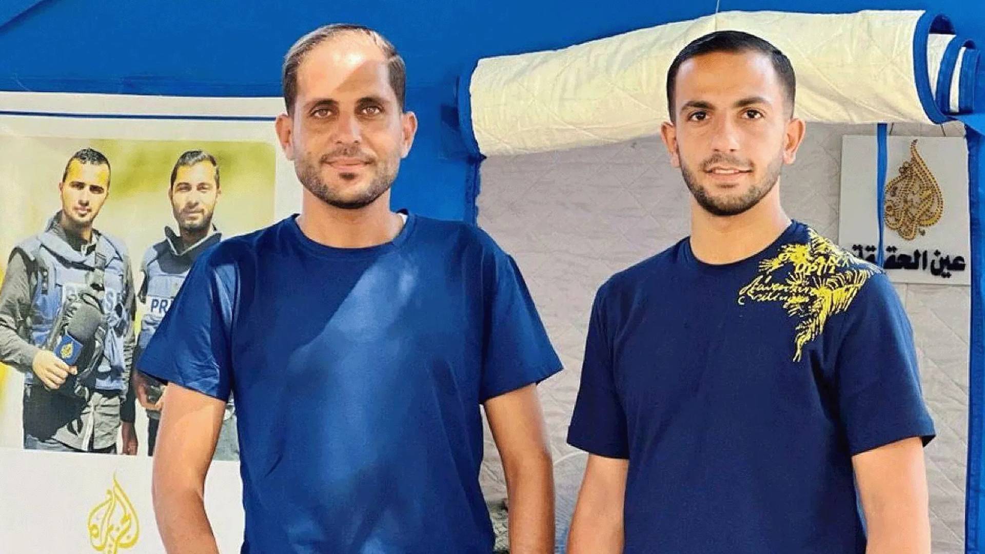 الشهداء المراسلين الصحفيين بغزة أنس الشريف ومحمد قريقع