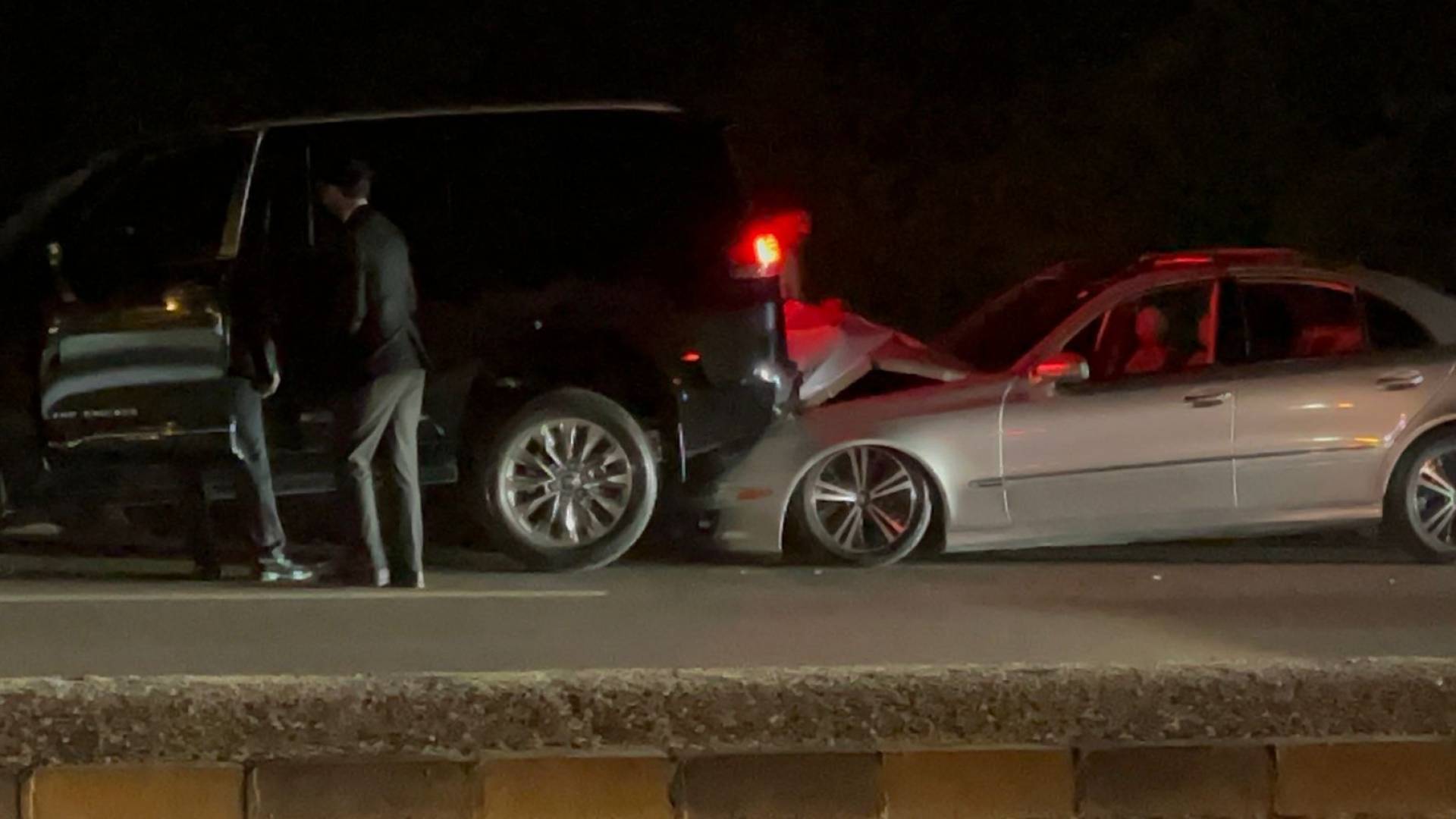 حادث تصادم ثلاث مركبات على شارع السلام في عمان