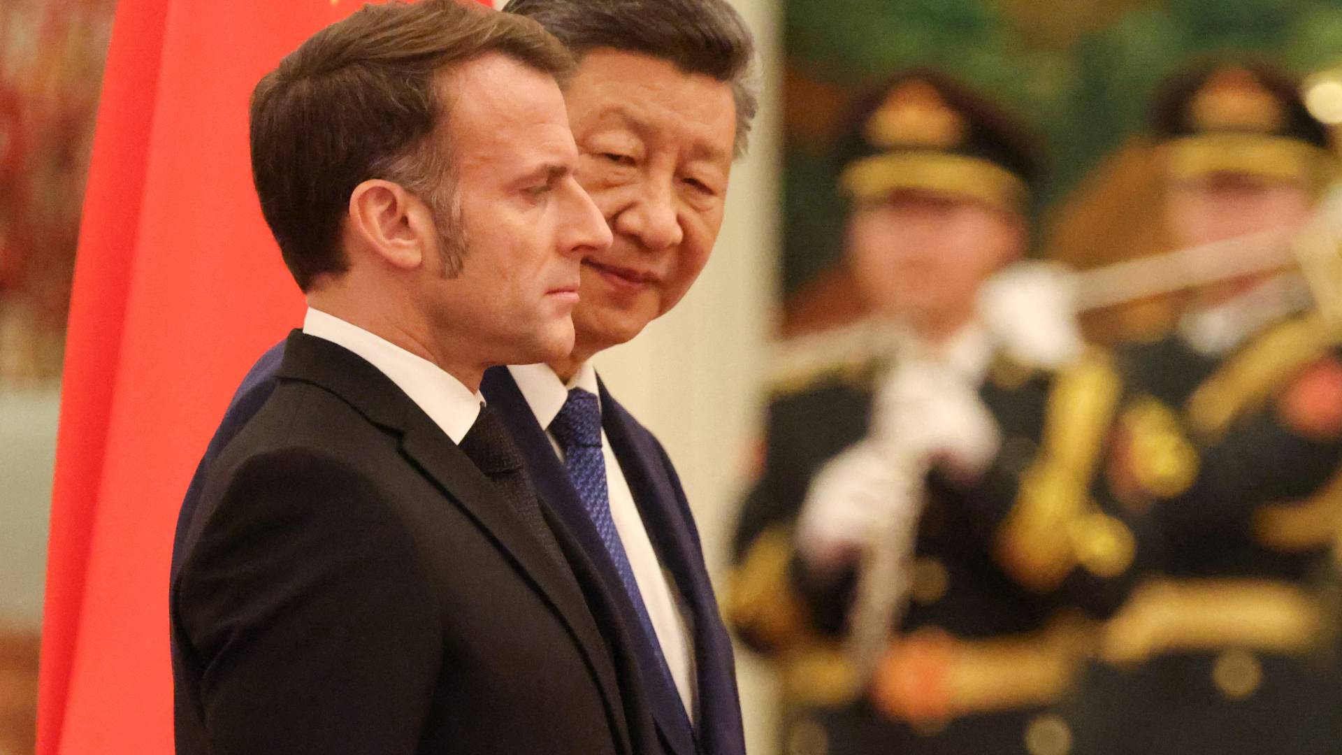 الرئيس الفرنسي ماكرون والرئيس الصيني شي