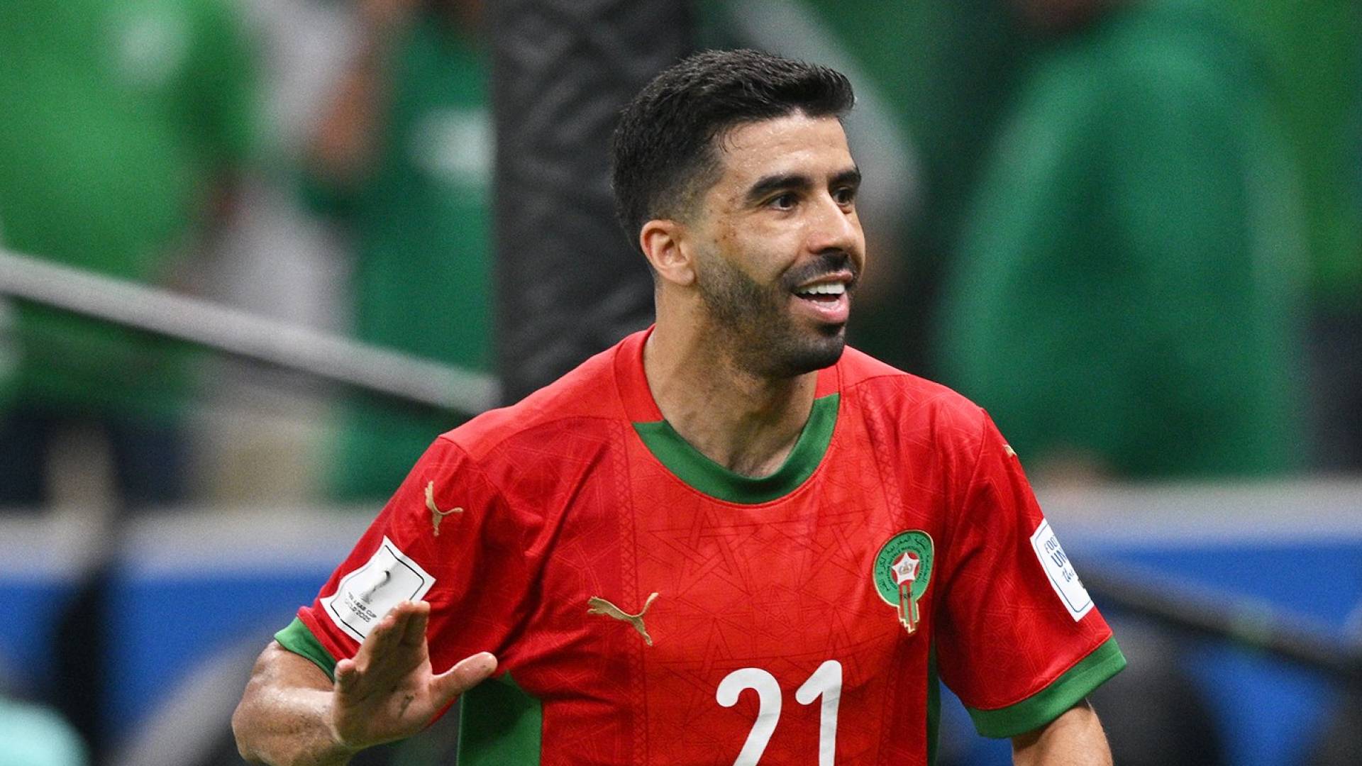 لاعب منتخب المغرب