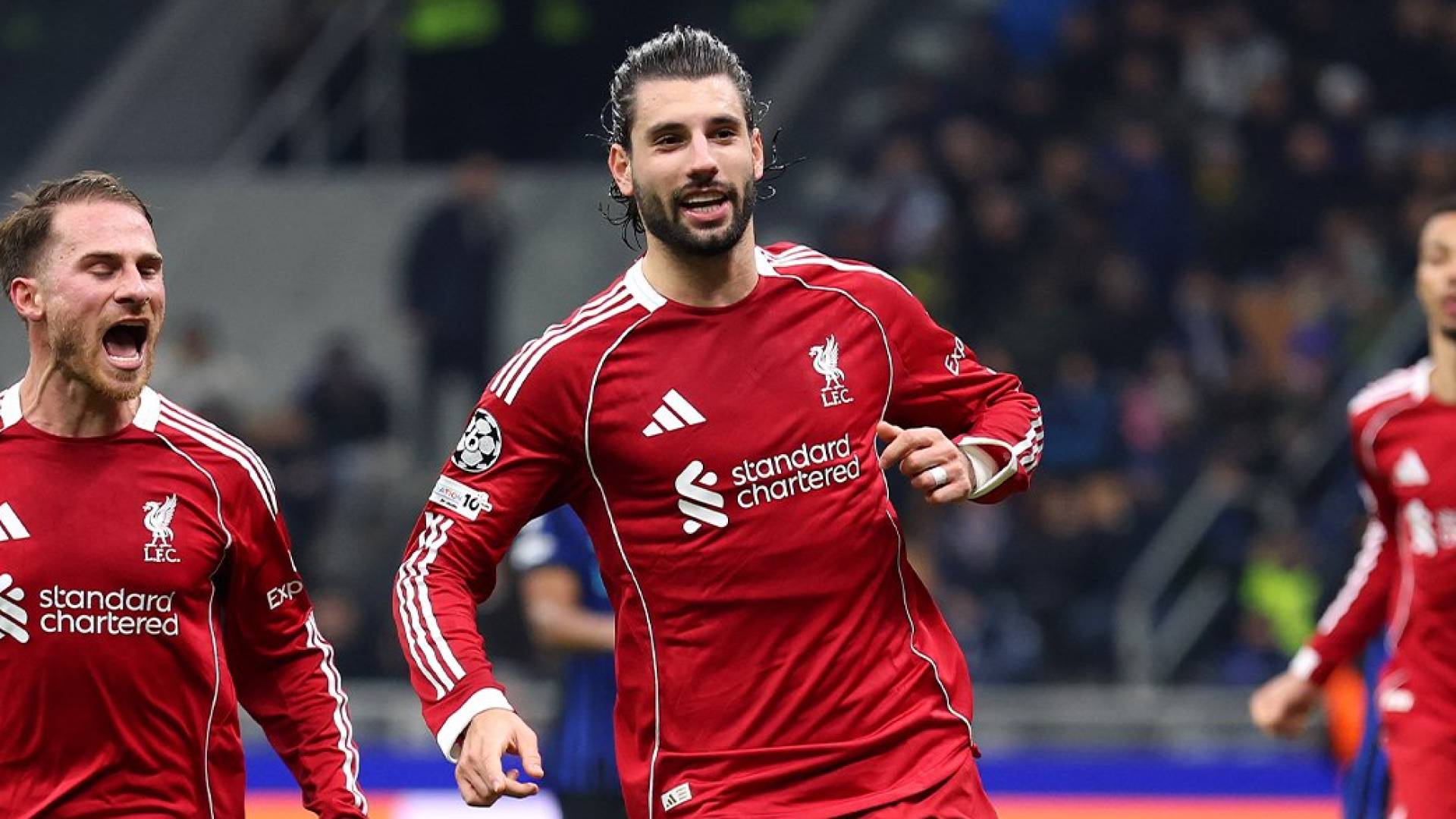 احتفال لاعبي ليفربول