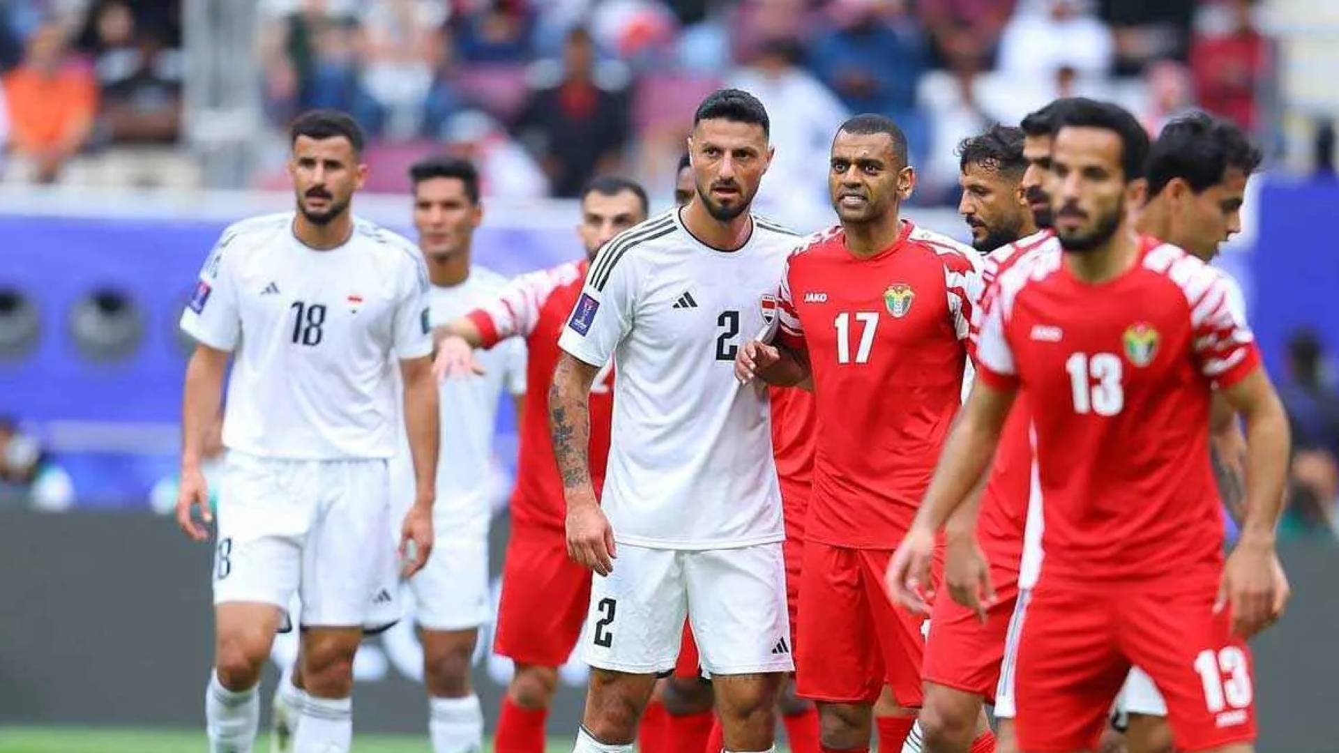 صورة من مباراة الاردن و العراق في كأس أسيا 2023