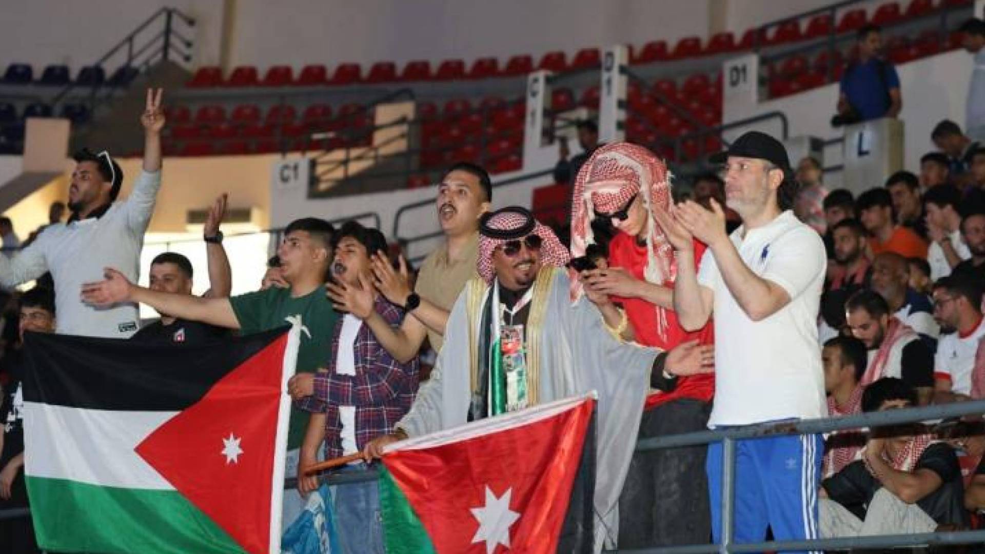 فرحة الجماهير الأردنية