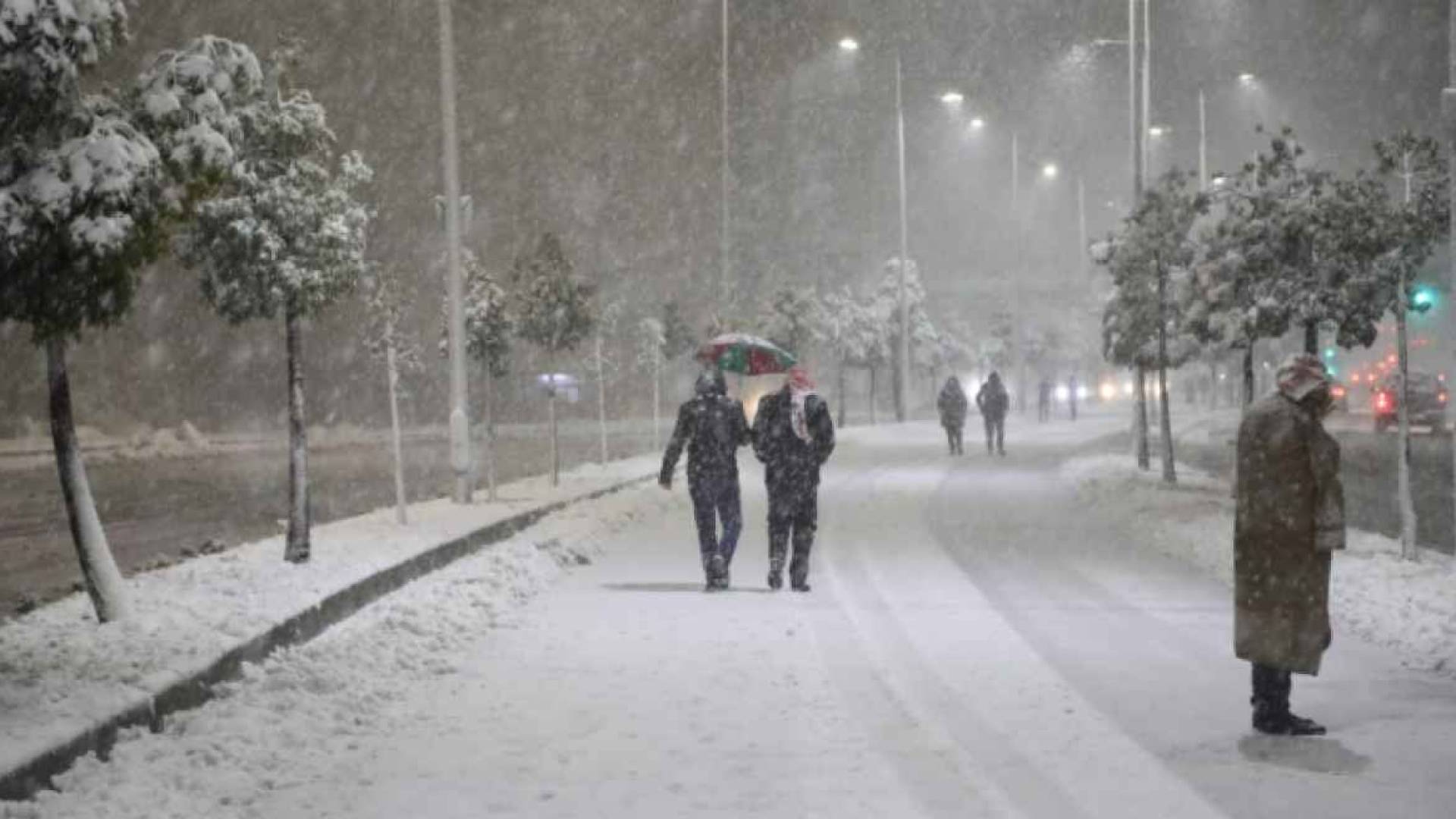 زخات ثلجية في الأردن -أرشيفية