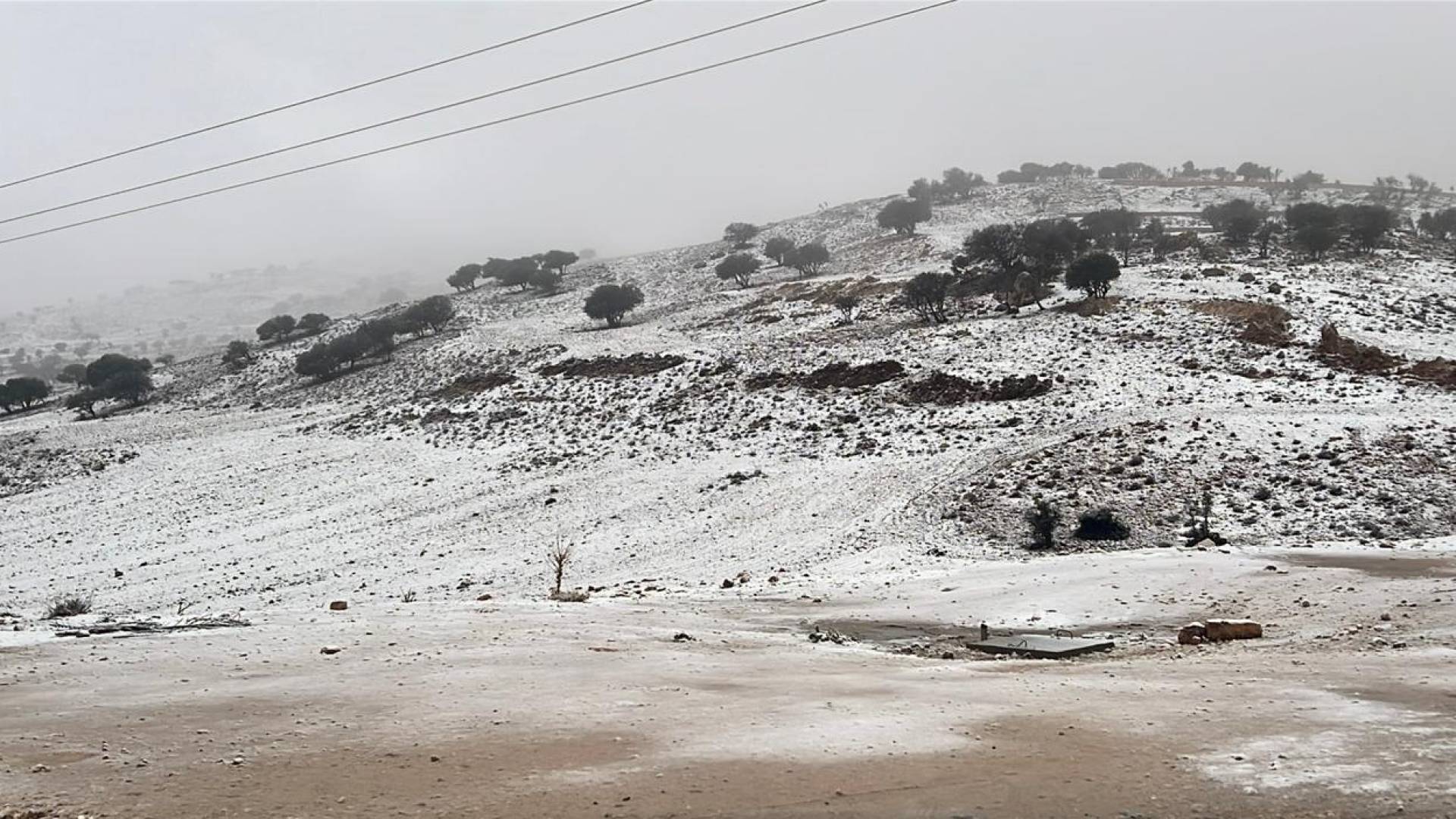 ثلوج في الأردن