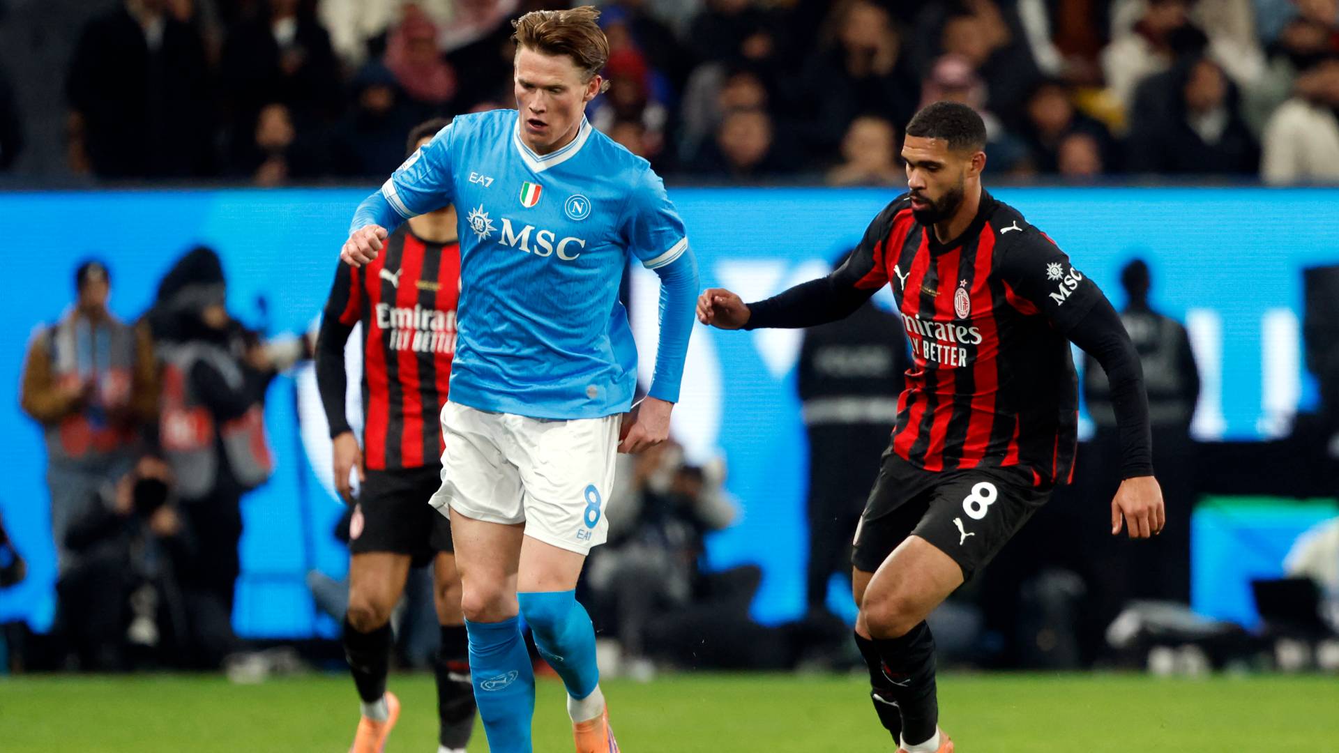 مباراة اي سي ميلان ونابولي