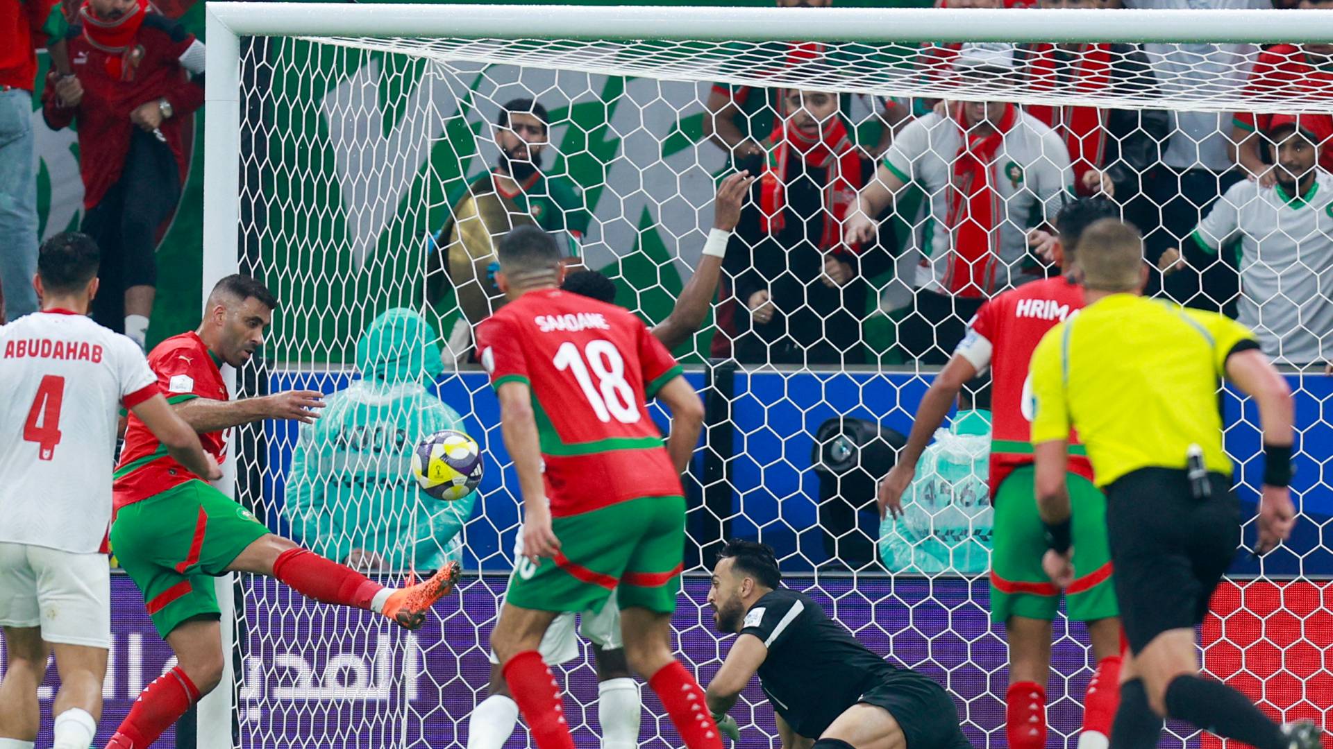 هدف اللاعب المغربي عبدالرزاق حمدالله