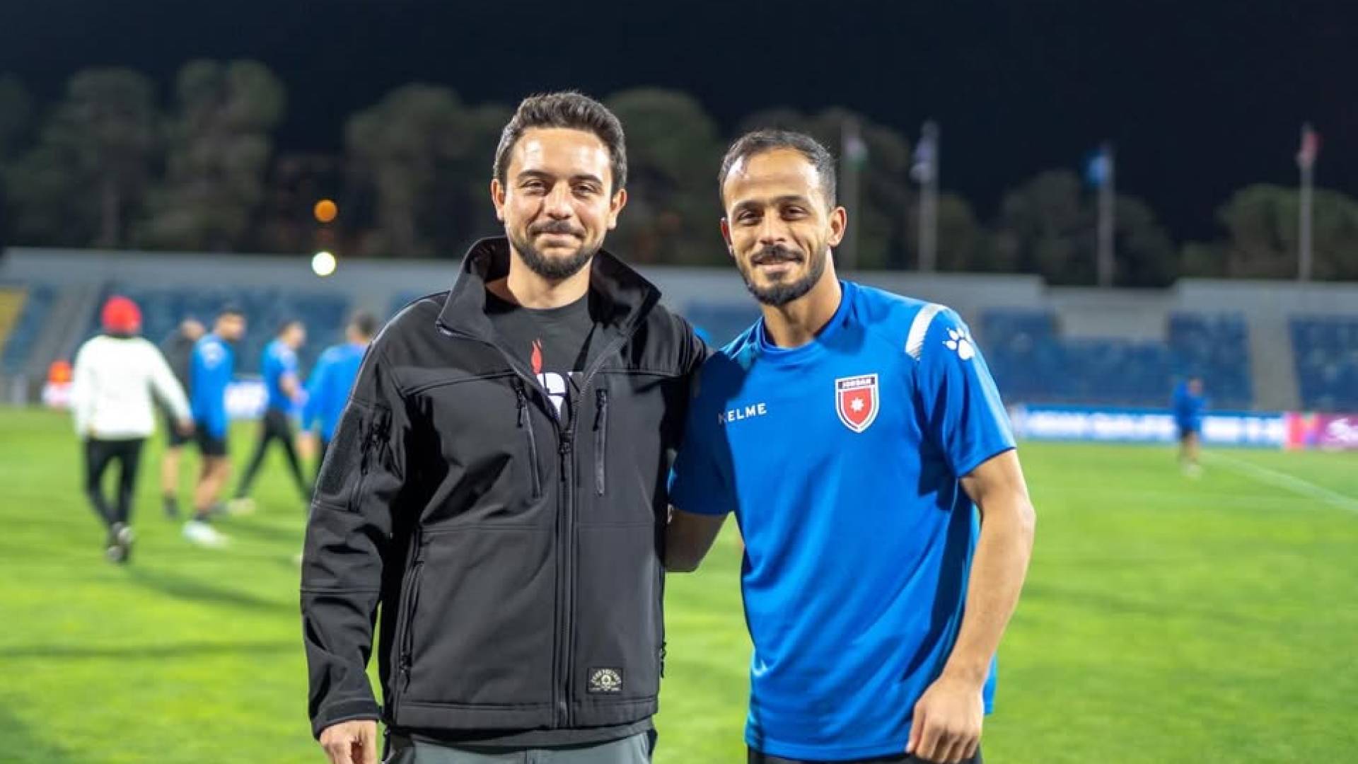 ولي العهد رفقة اللاعب ادهم القريشي