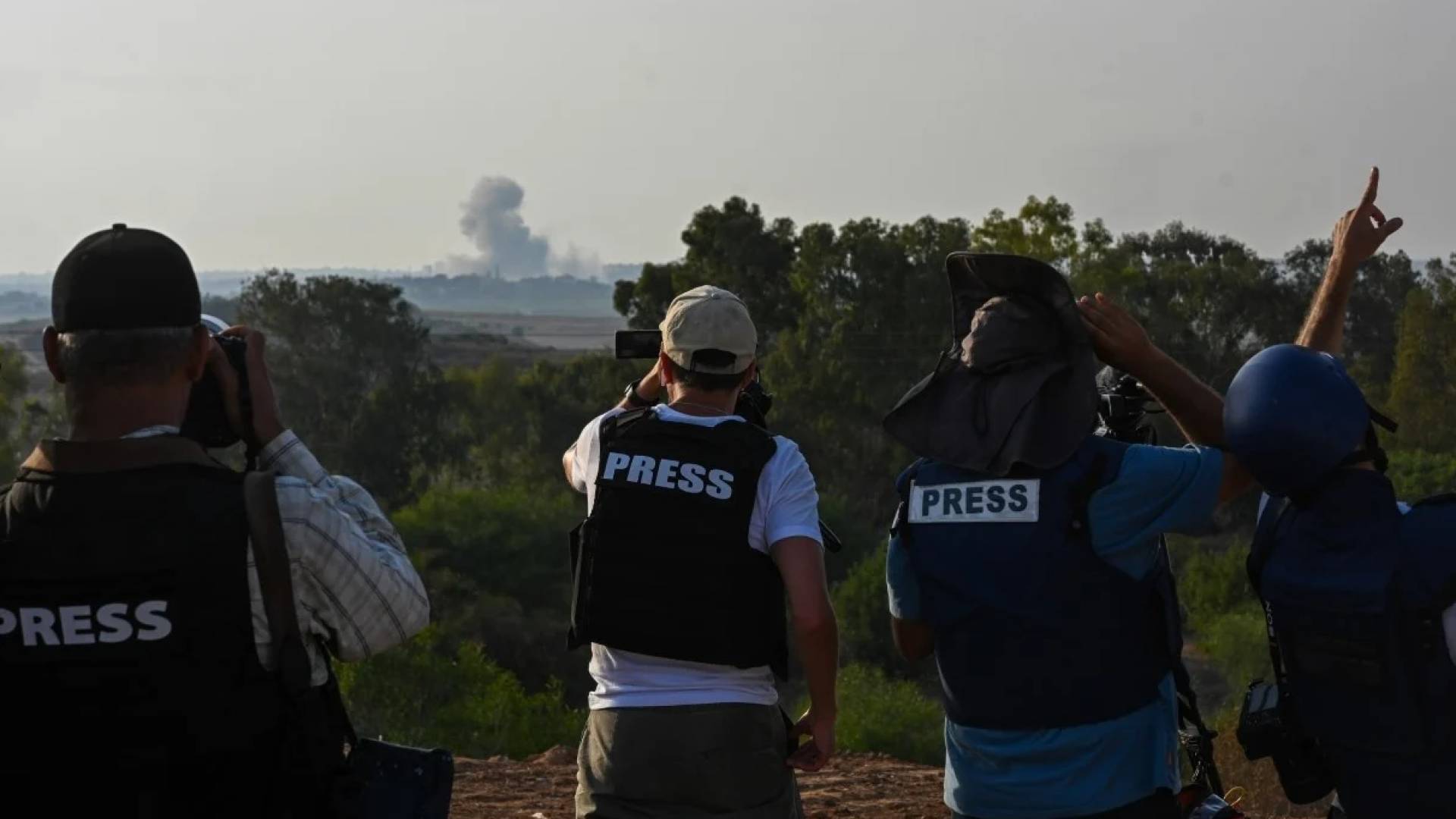 صحفيين في قطاع غزة