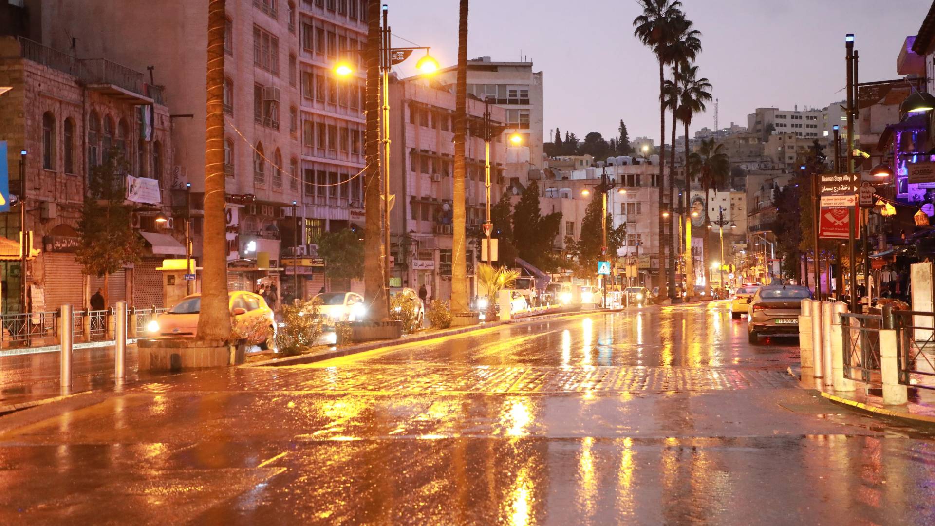 العاصمة عمان في ليالي الشتاء