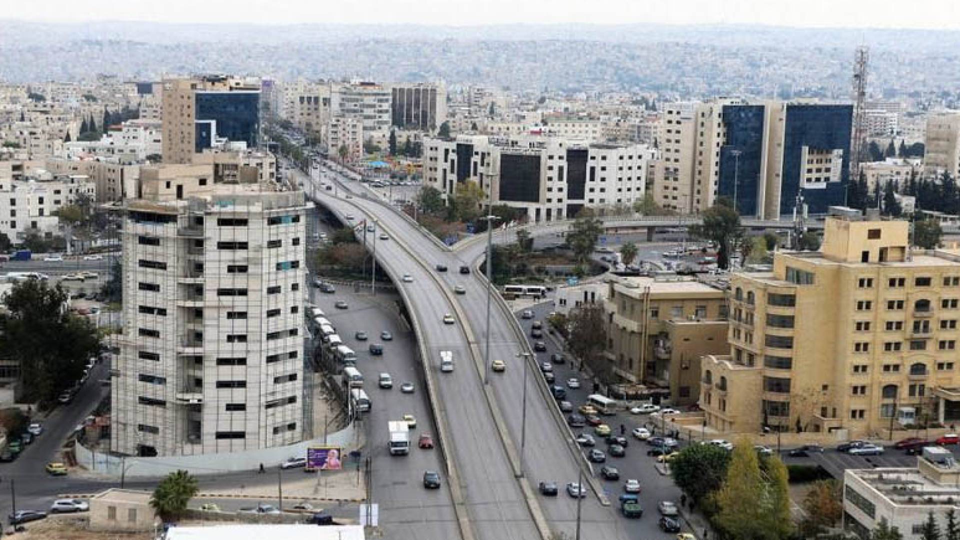 العاصمة عمان في الشتاء