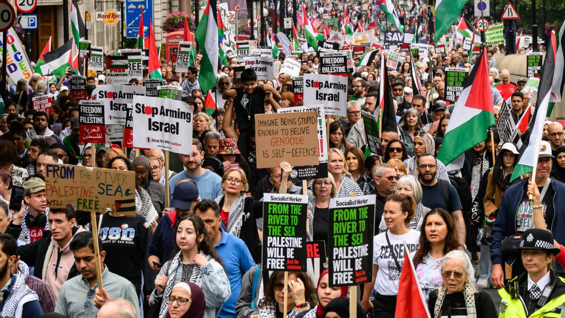 مظاهرات دعما لغزة