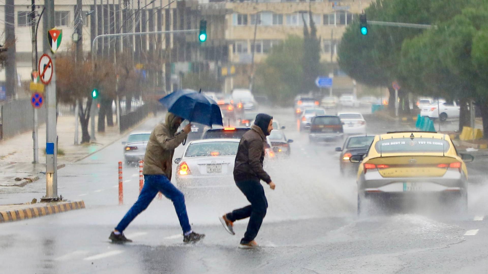 أمطار في العاصمة عمان