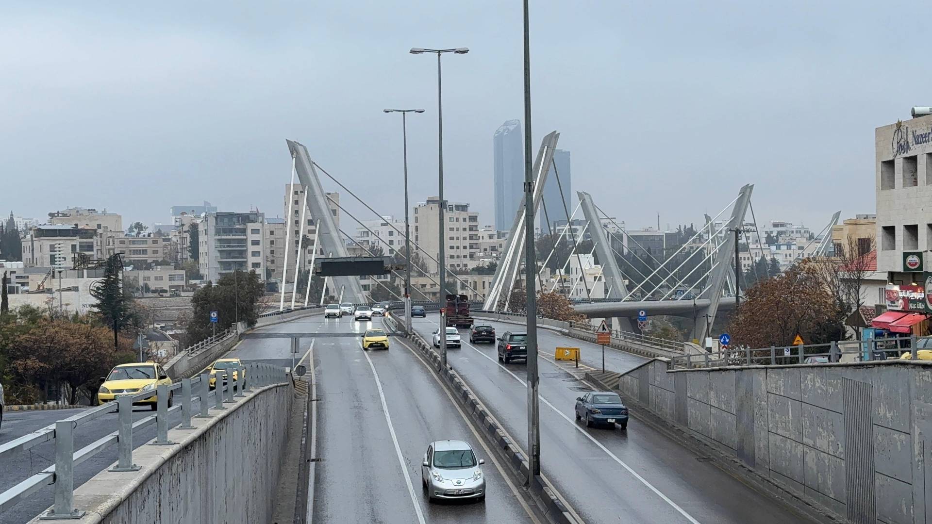 منخفض جوي في العاصمة عمان