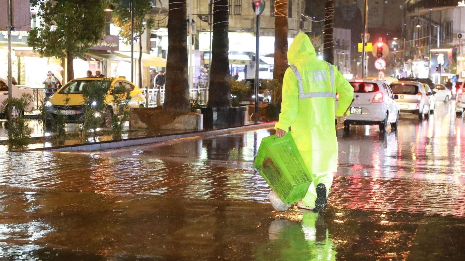 أمطار في العاصمة عمان