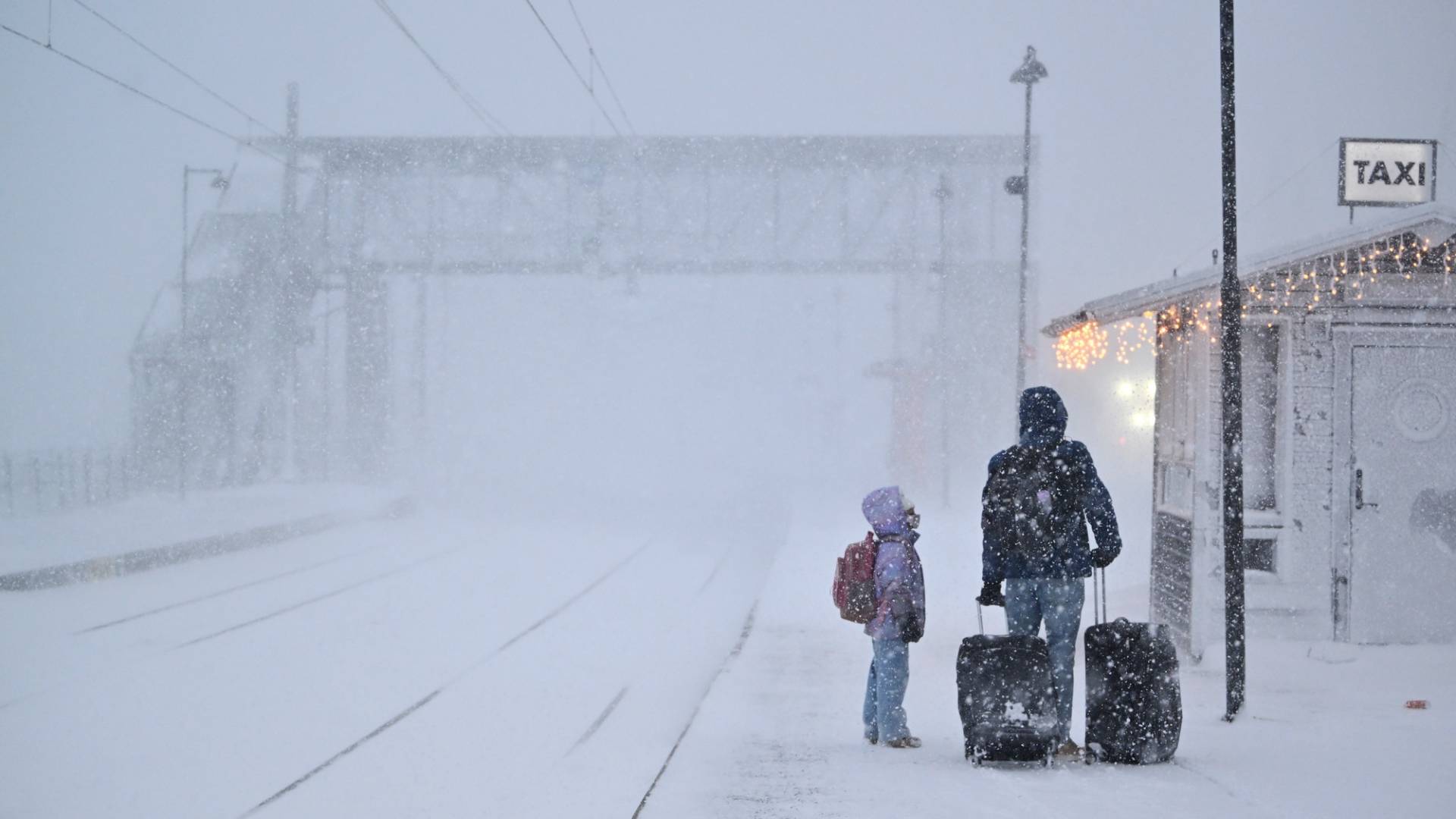 عاصفة ثلجية في شمال أوروبا