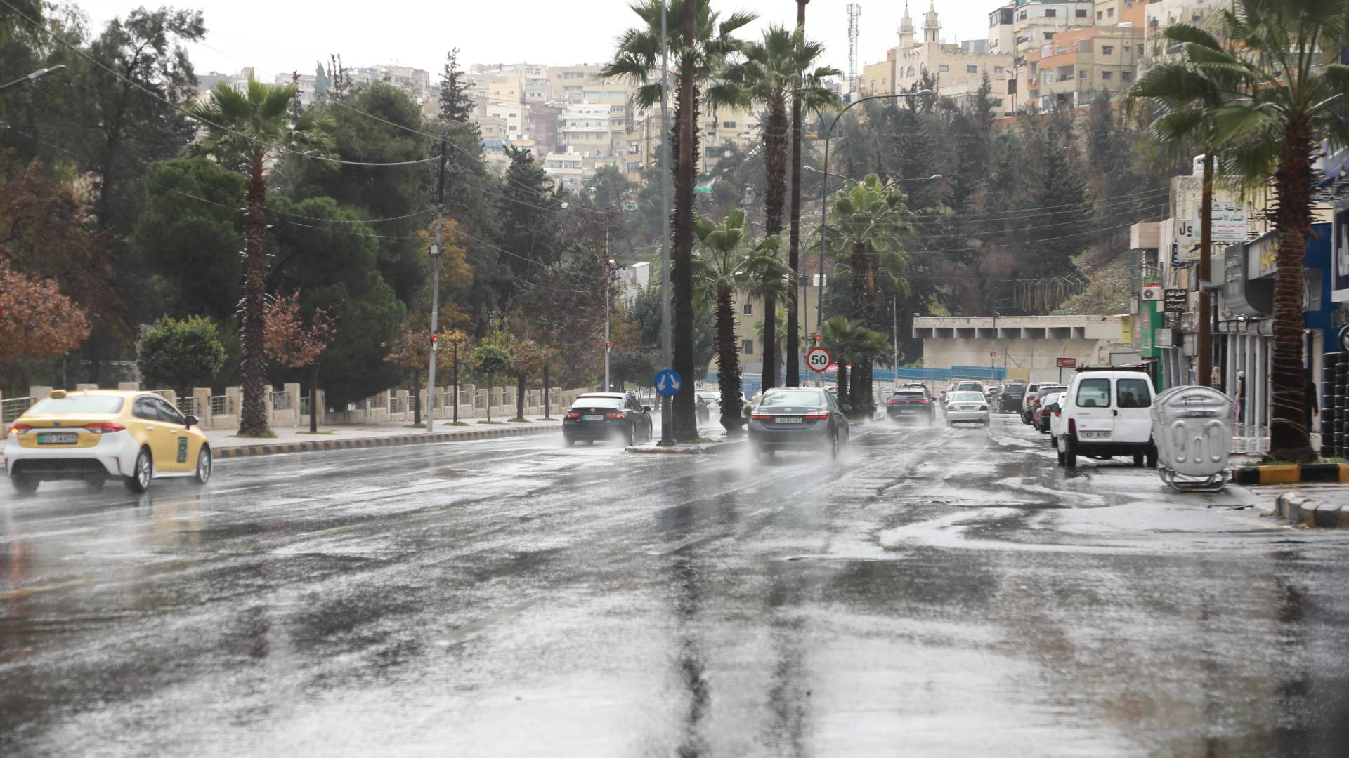 المنخفض الجوي في الأردن