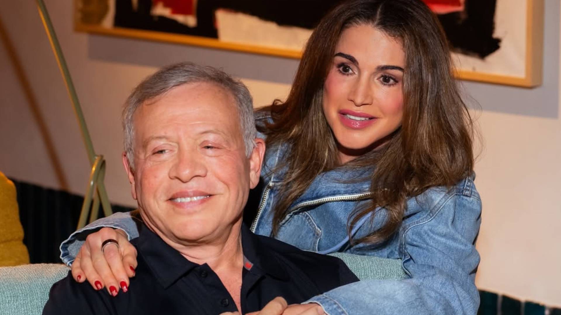 الملك عبدالله الثاني والملكة رانيا